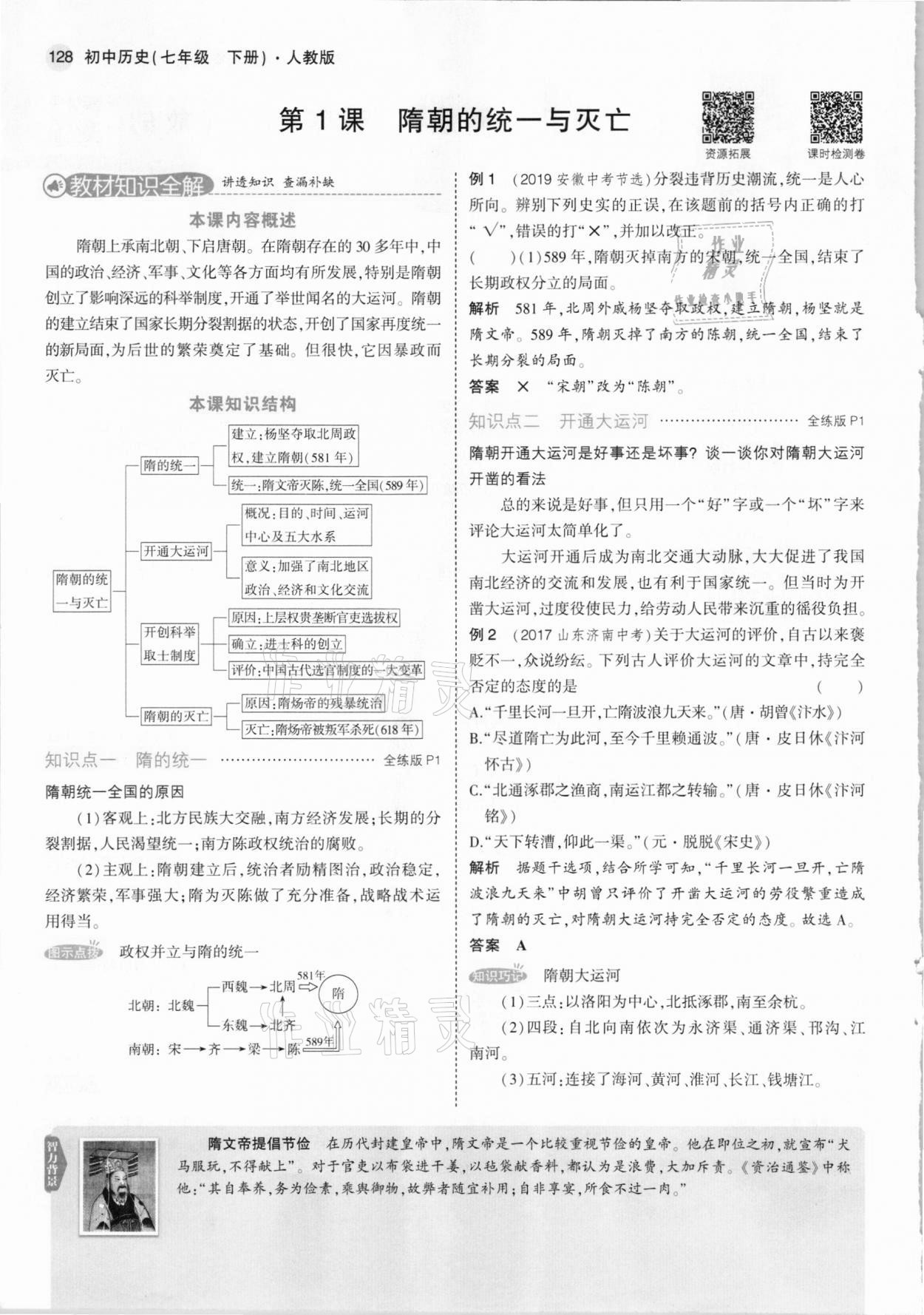 2021年教材課本七年級(jí)歷史下冊(cè)人教版 參考答案第2頁