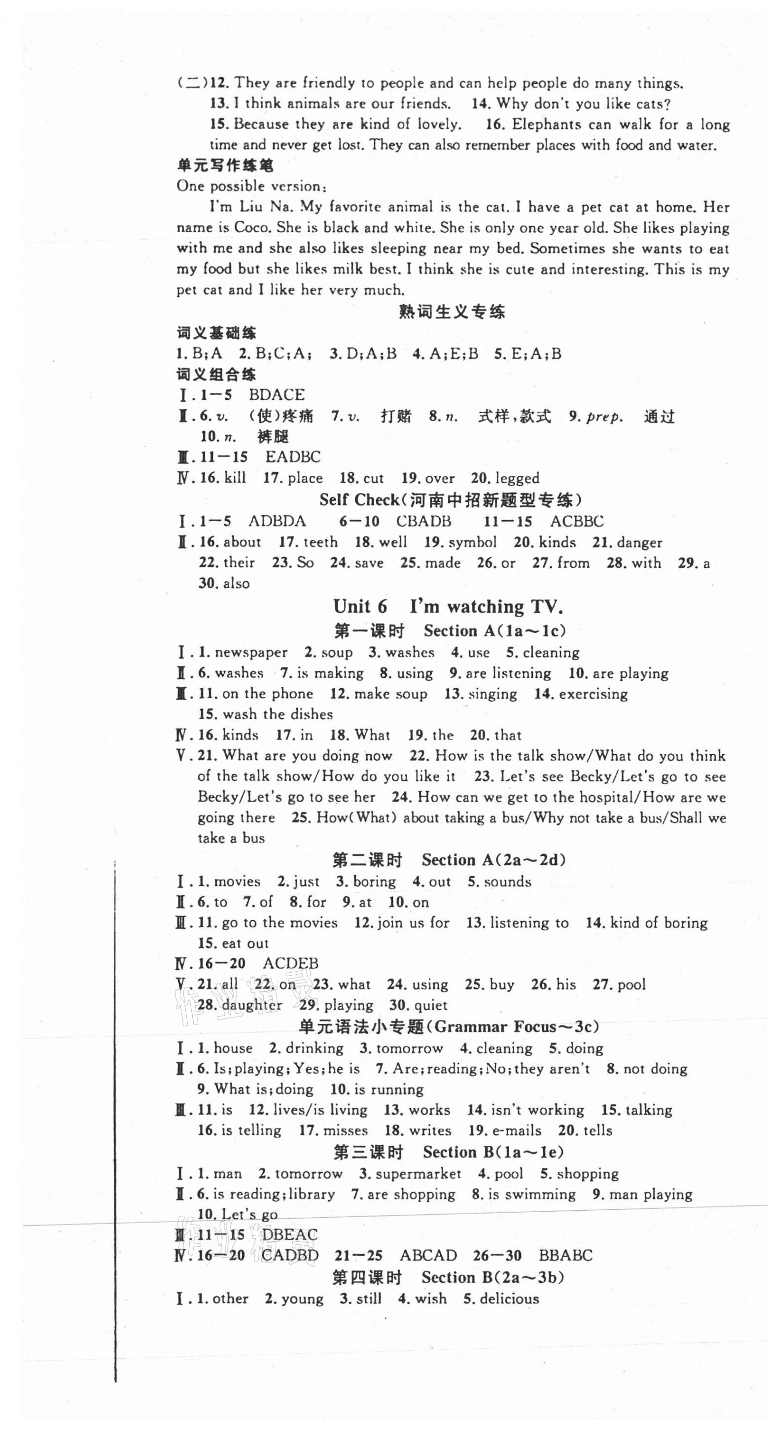 2021年名校課堂七年級英語下冊人教版2河南專版 第7頁