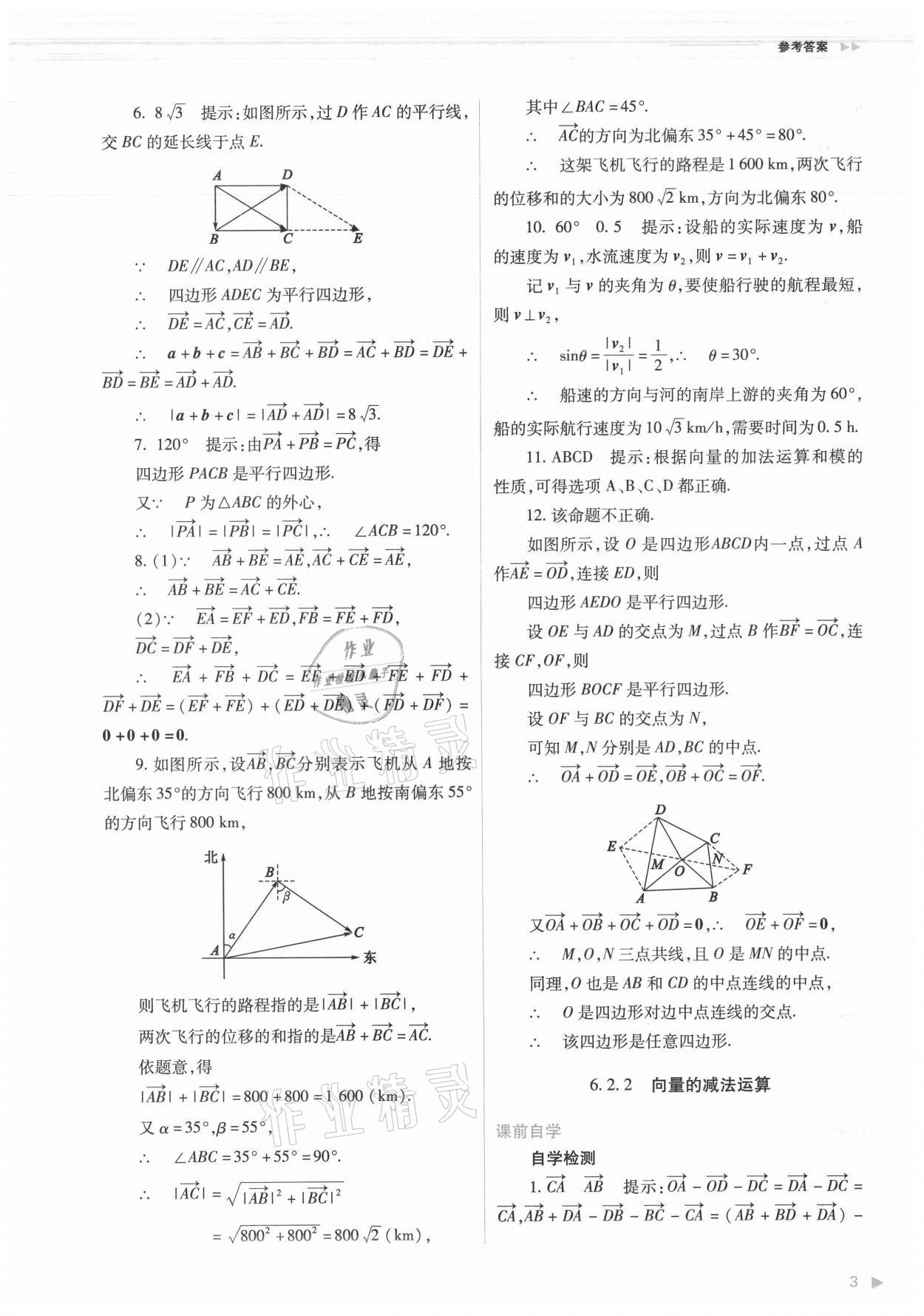 2021年普通高中新課程同步練習(xí)冊(cè)數(shù)學(xué)必修第二冊(cè)人教版 第3頁(yè)