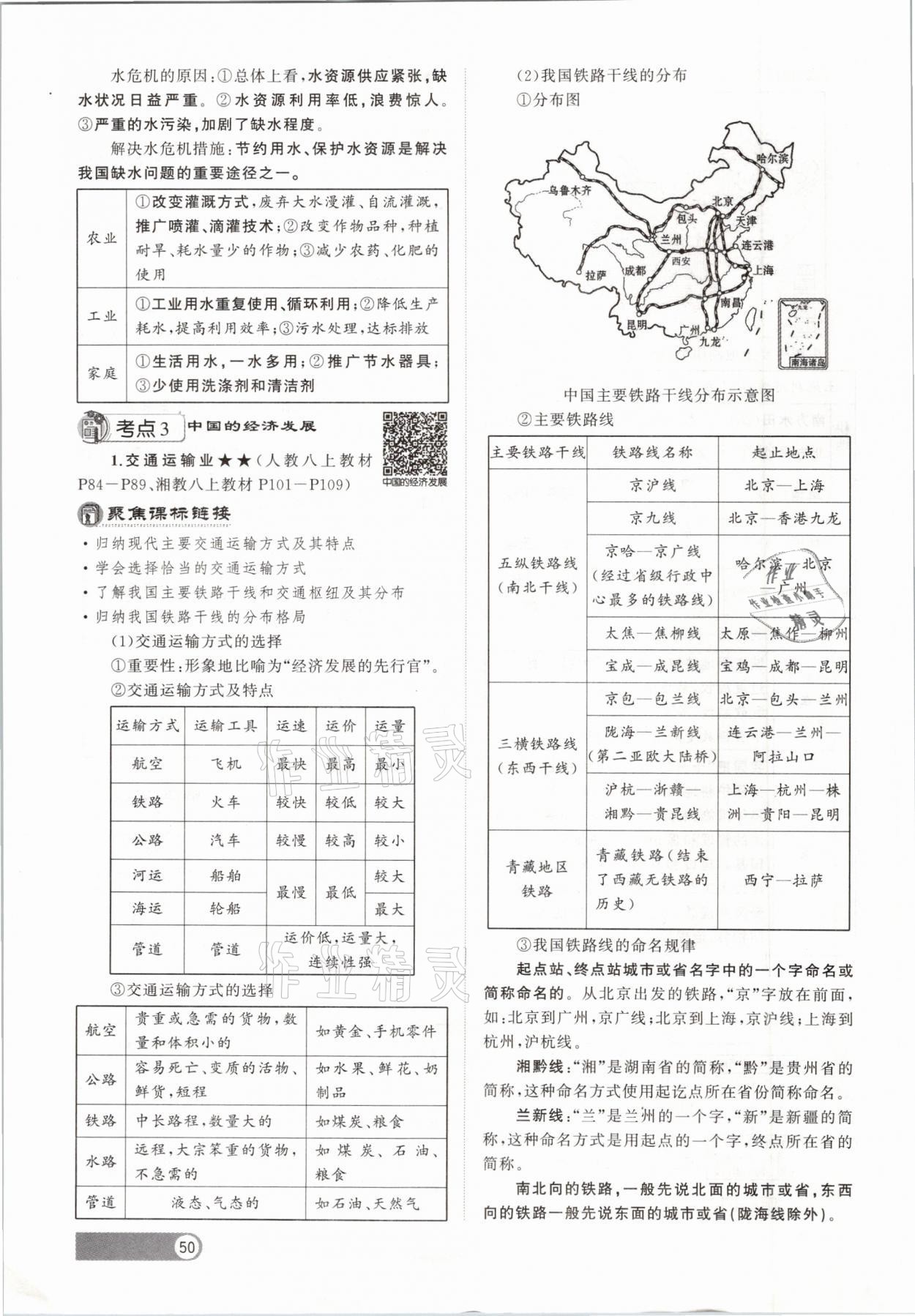 2021年聚焦中考地理福建專版 參考答案第50頁