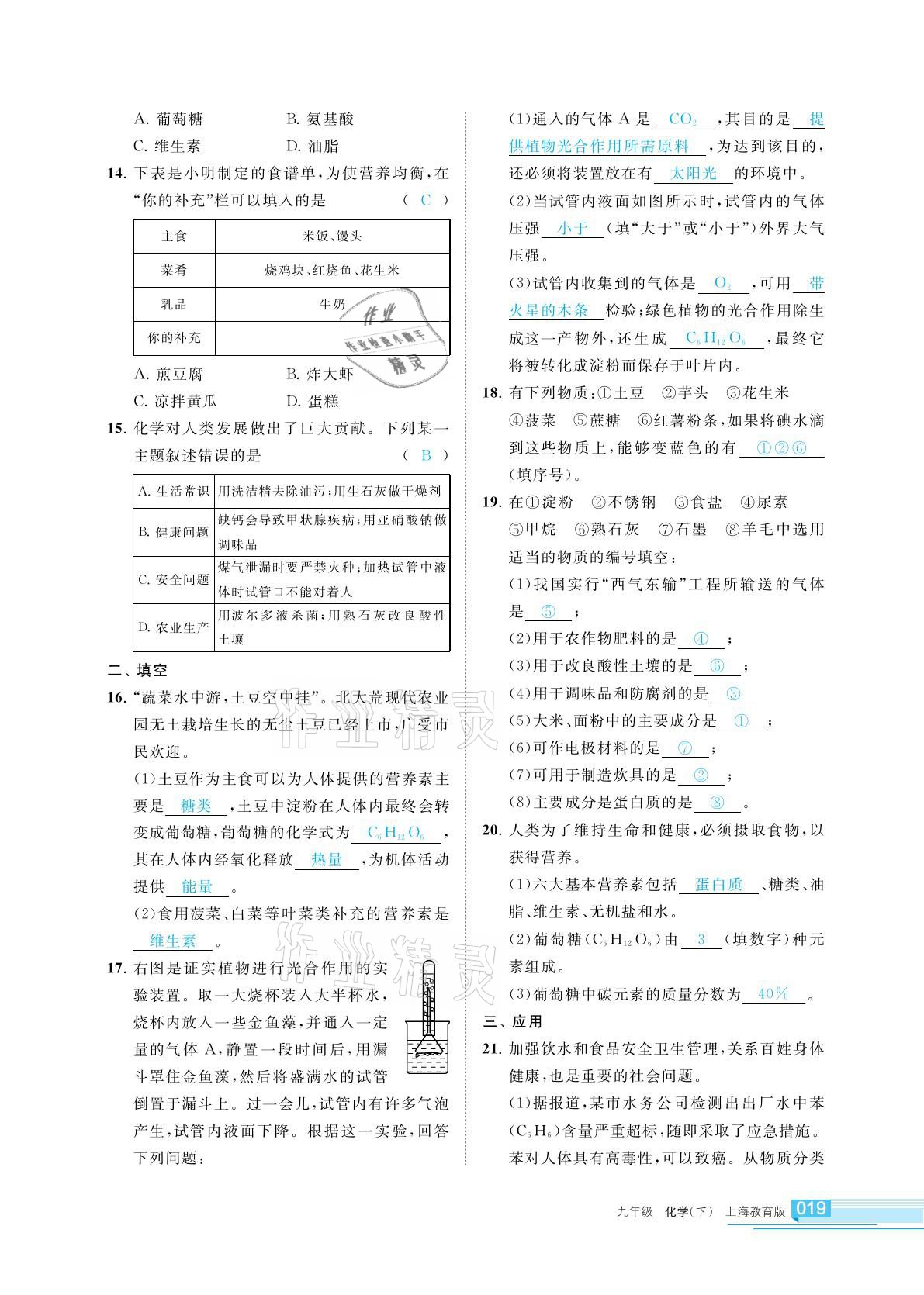 2022年學(xué)習(xí)之友九年級化學(xué)下冊滬教版 第19頁