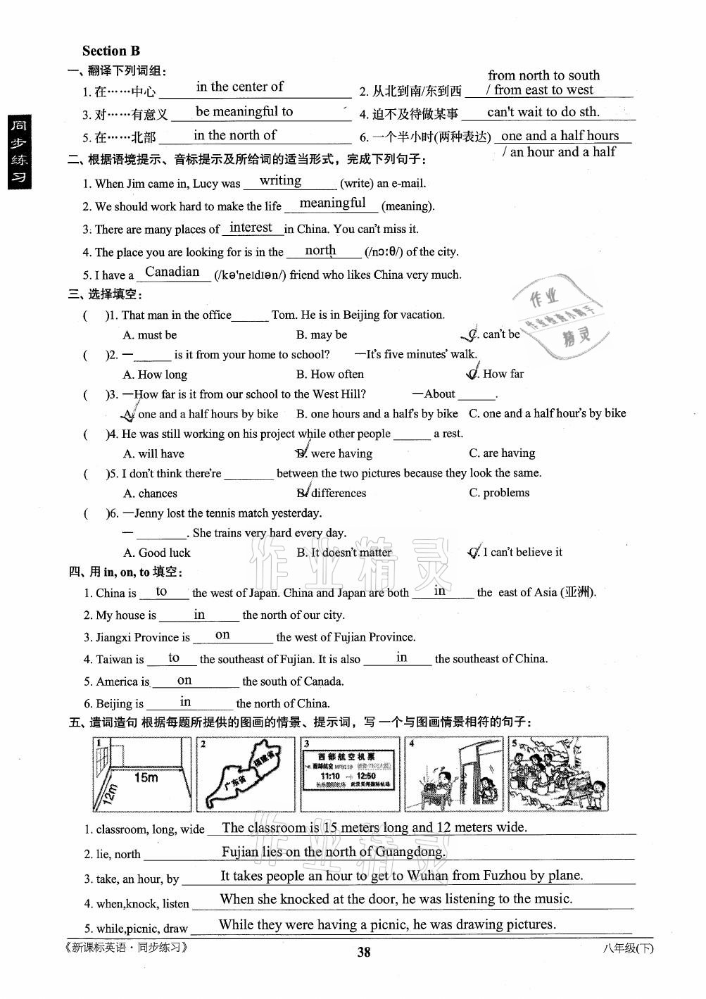 2021年新课标英语同步练习八年级下册仁爱版 第38页