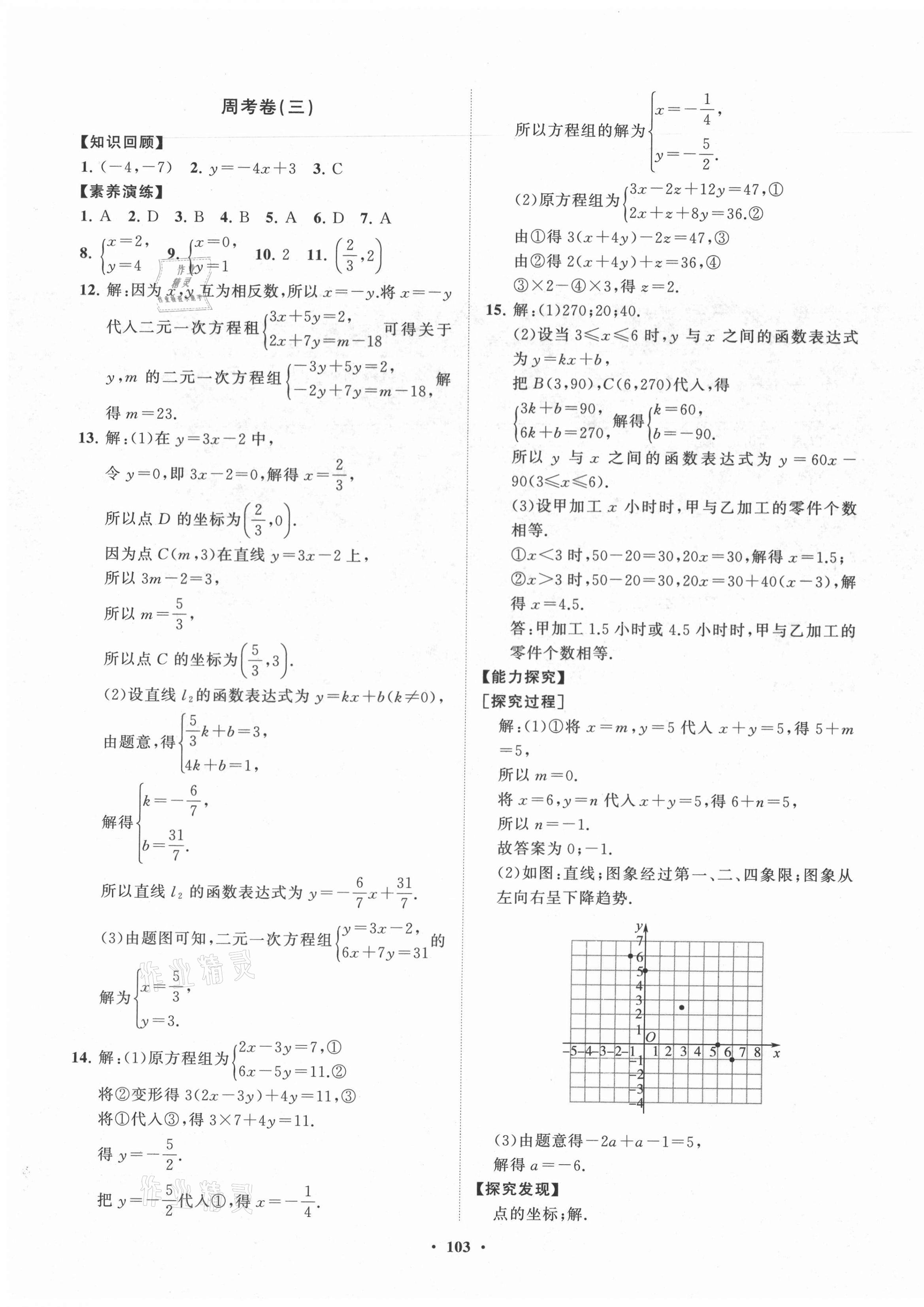 2021年初中同步练习册分层卷七年级数学下册鲁教版54制 第3页