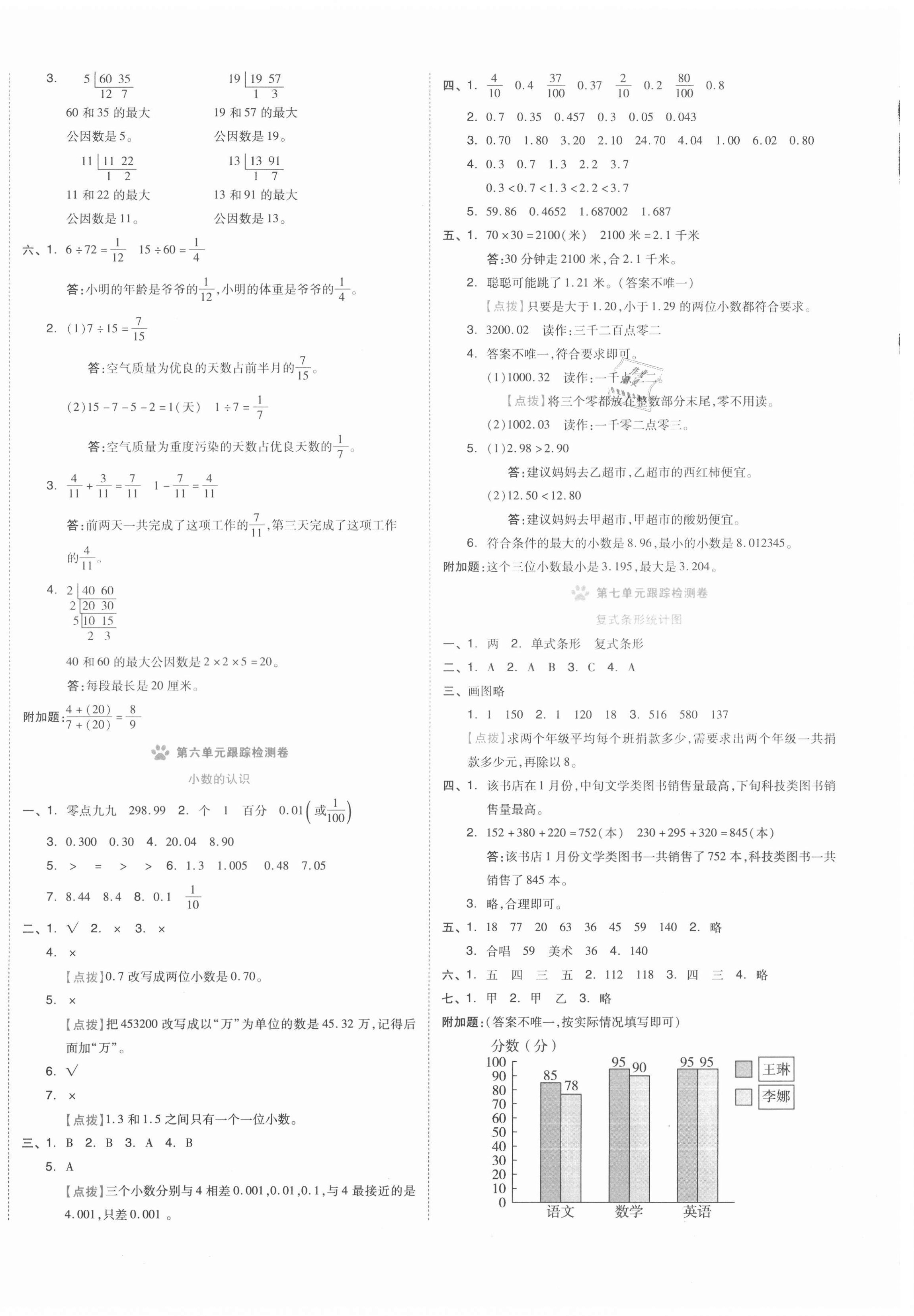 2021年好卷四年級數(shù)學下冊冀教版 第4頁