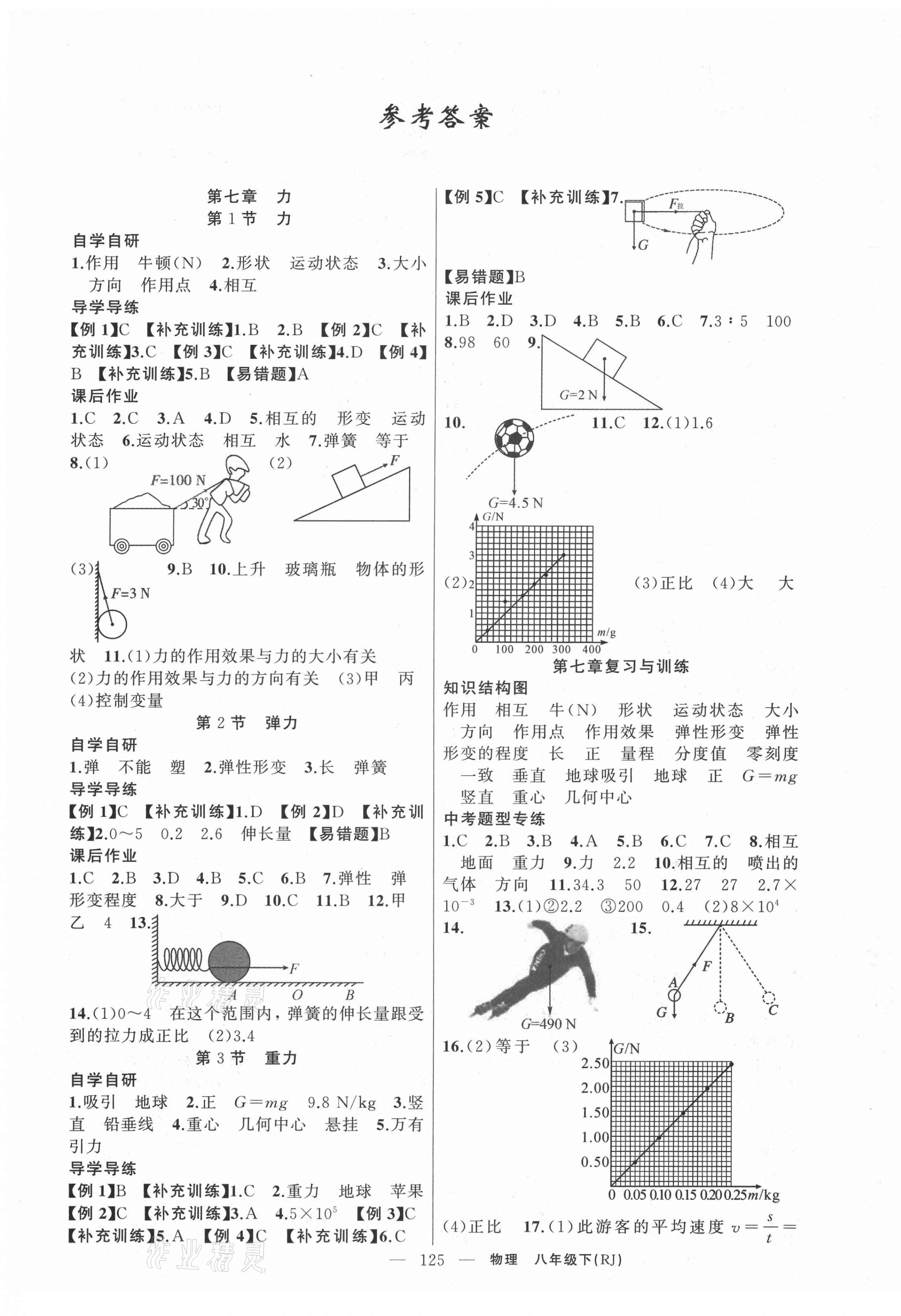 2021年原創(chuàng)新課堂八年級物理下冊人教版廣東專版 第1頁