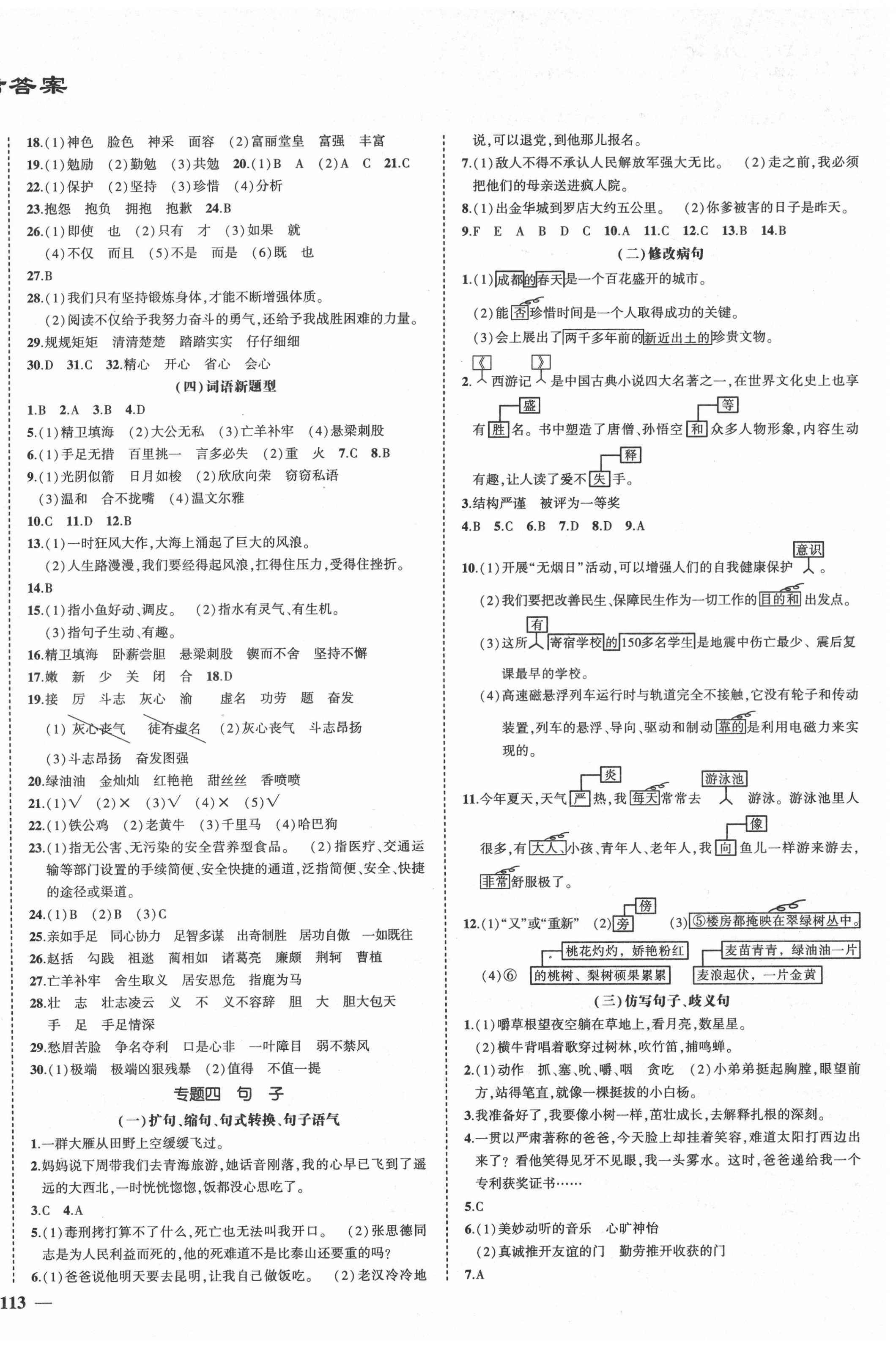 2021年奪分A計劃小學畢業(yè)升學總復習語文 第2頁