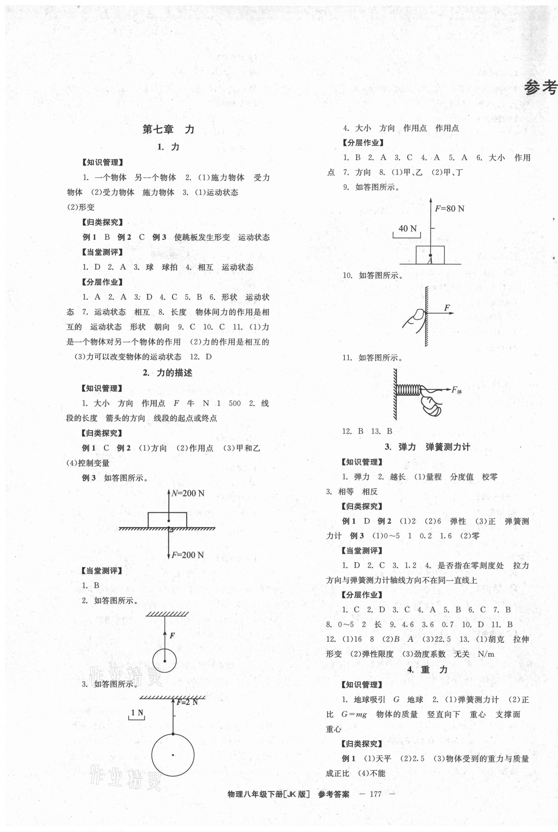 2021年全效学习学业评价方案八年级物理下册教科版 第1页