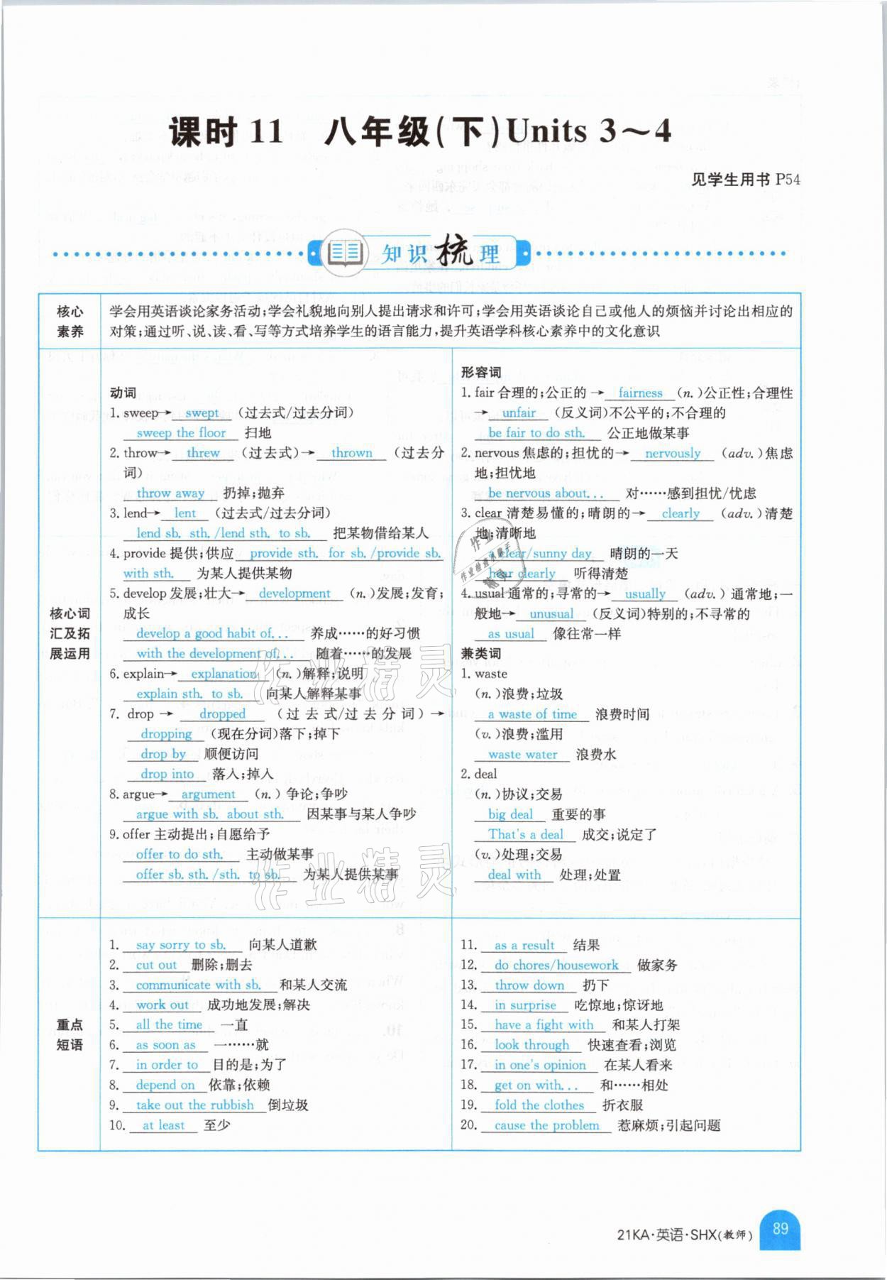 2021年金太陽教育金太陽考案英語山西專版 參考答案第87頁