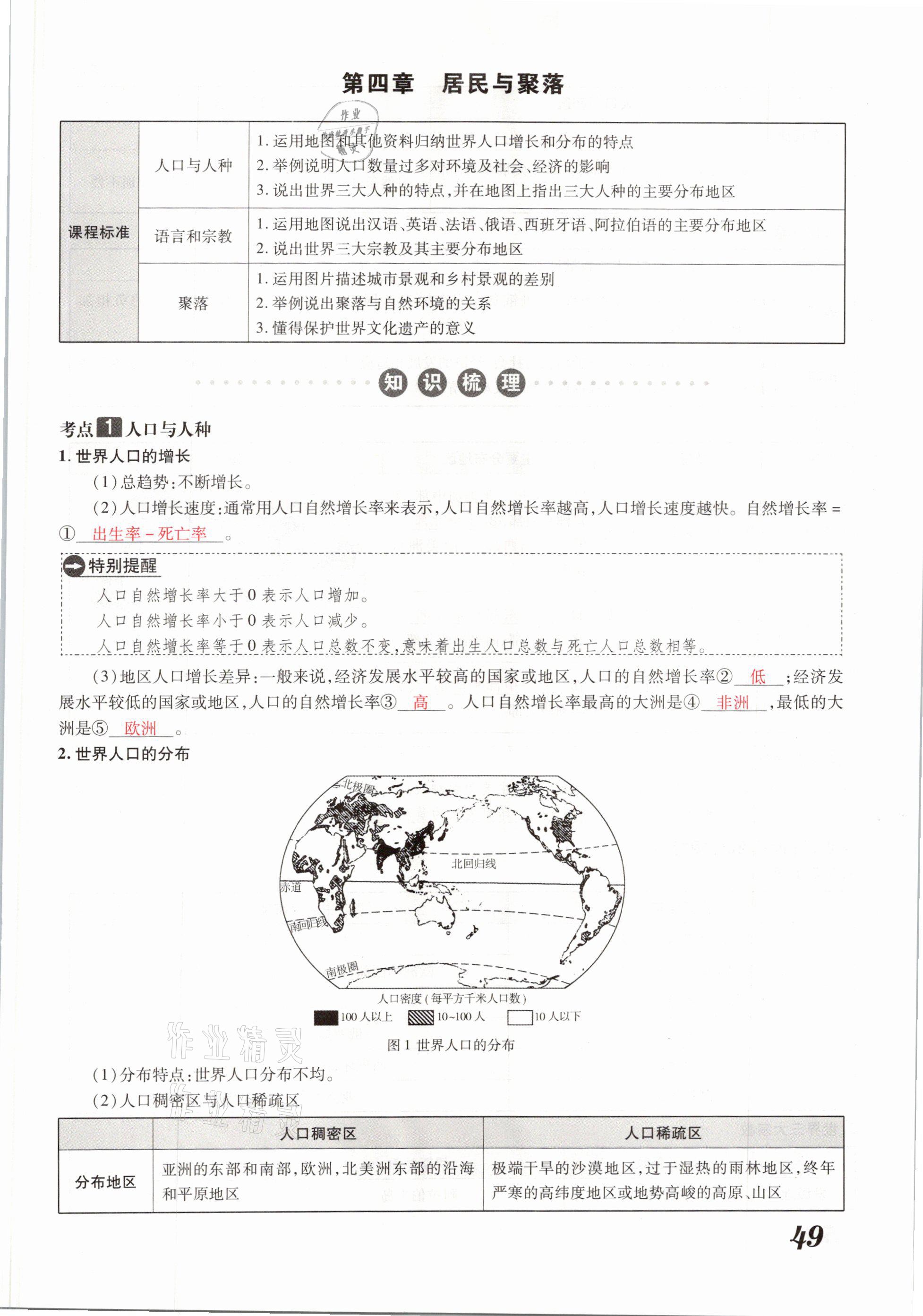 2021年领跑中考地理河南专版 参考答案第49页