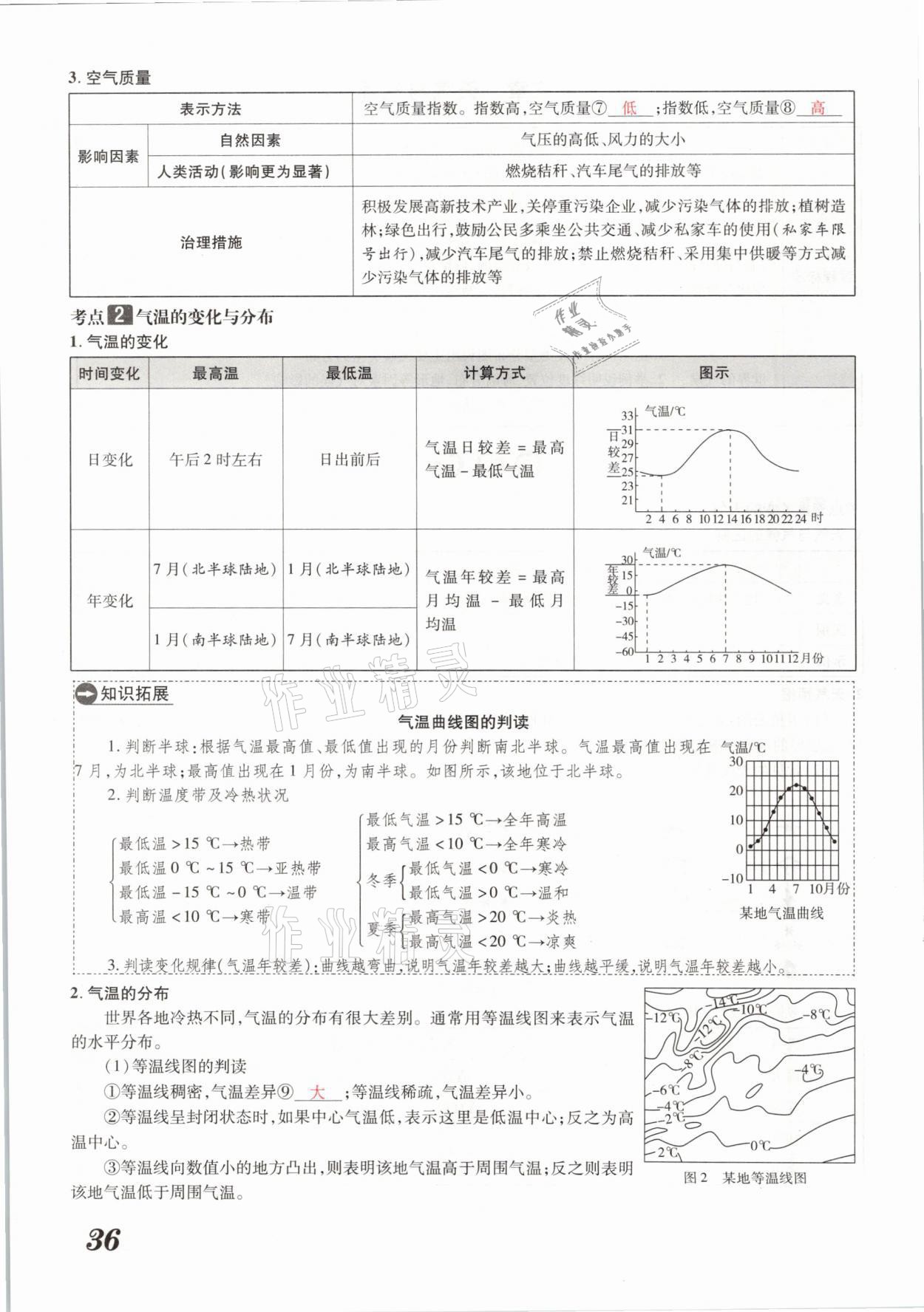 2021年领跑中考地理河南专版 参考答案第36页