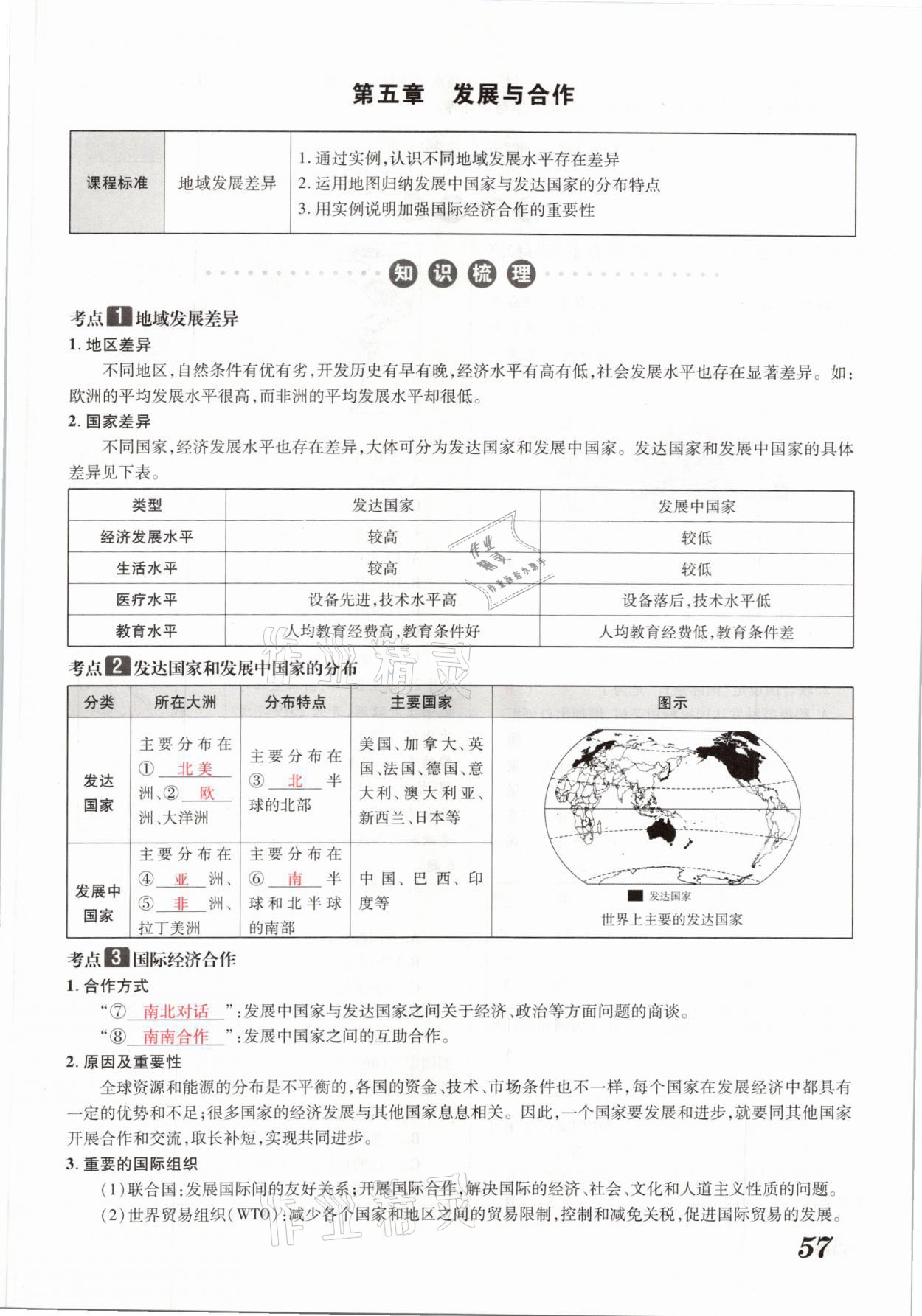 2021年领跑中考地理河南专版 参考答案第57页