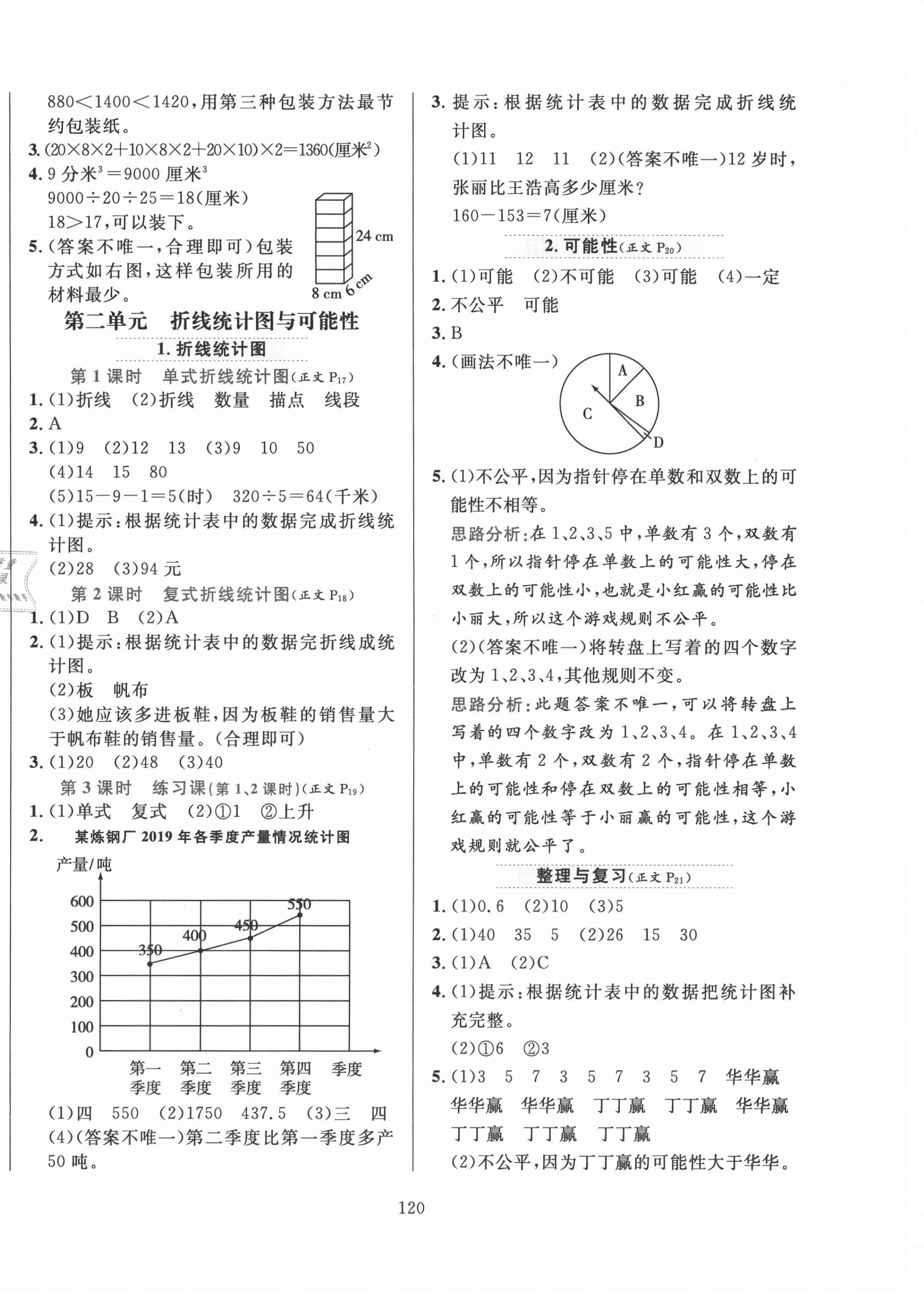 2021年小学教材全练五年级数学下册北京版北京专版 第4页