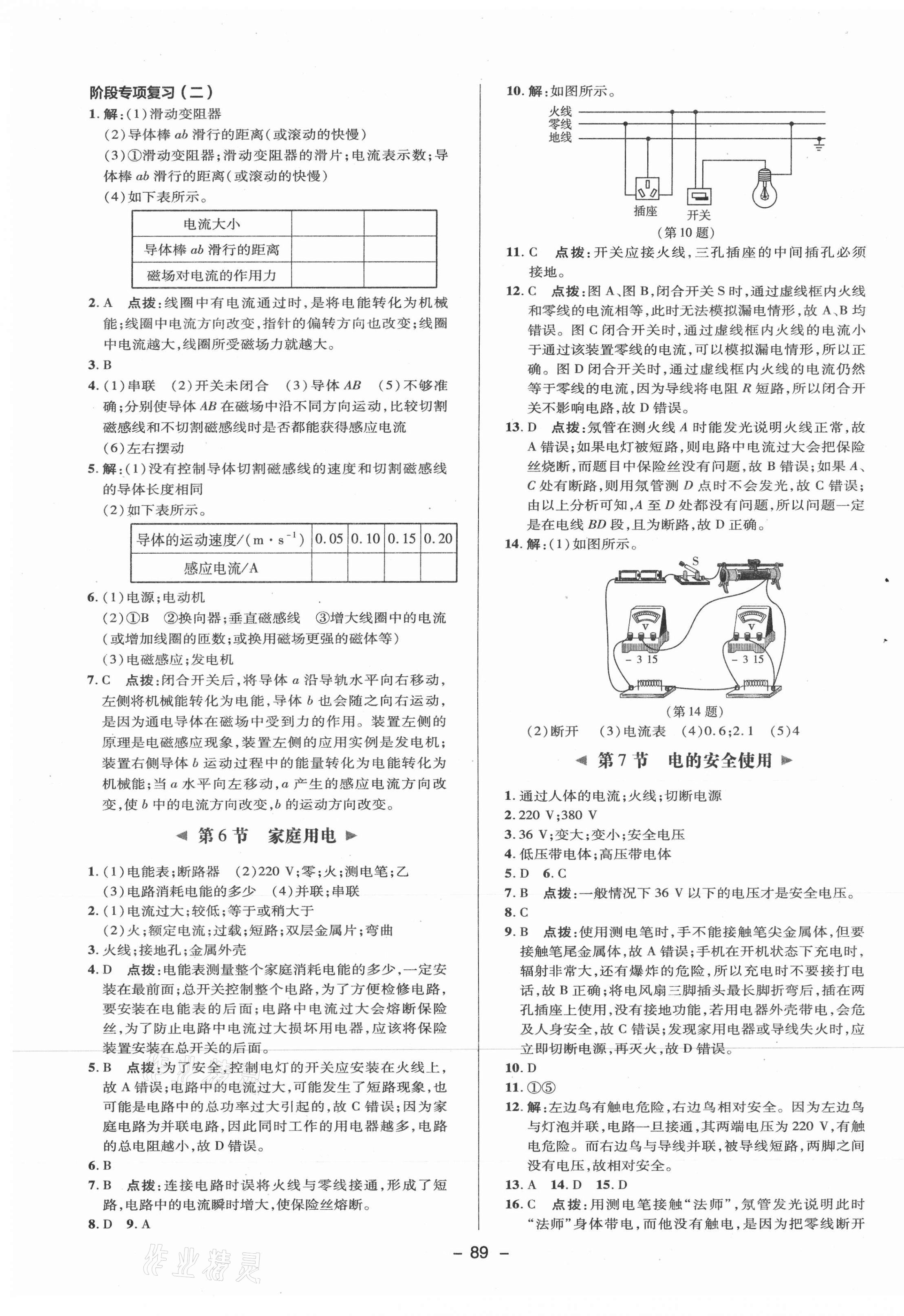 2021年綜合應用創(chuàng)新題典中點八年級科學下冊浙教版 參考答案第5頁