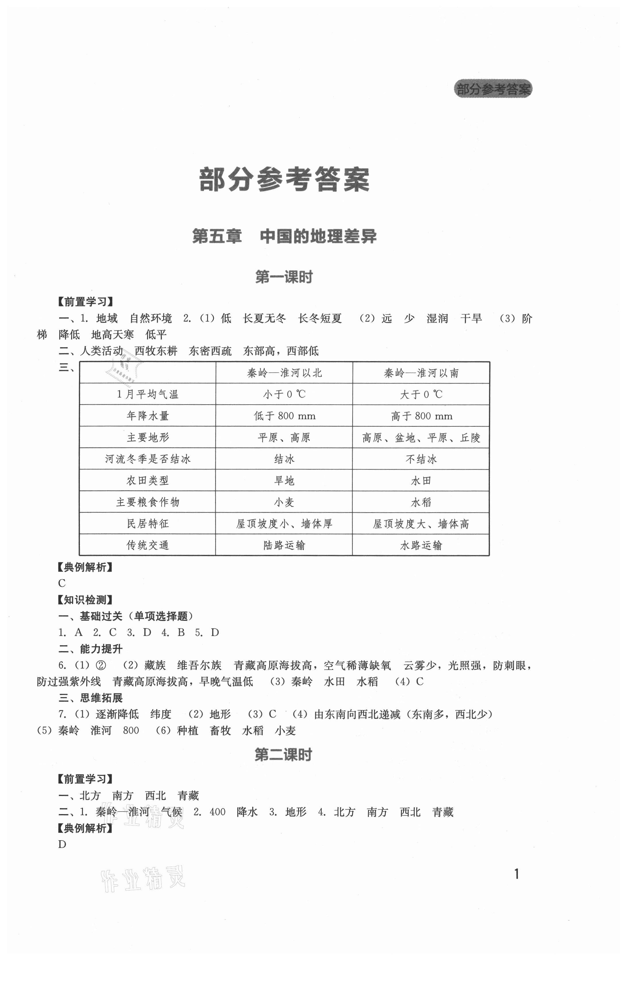 2021年新课程实践与探究丛书八年级地理下册人教版 第1页