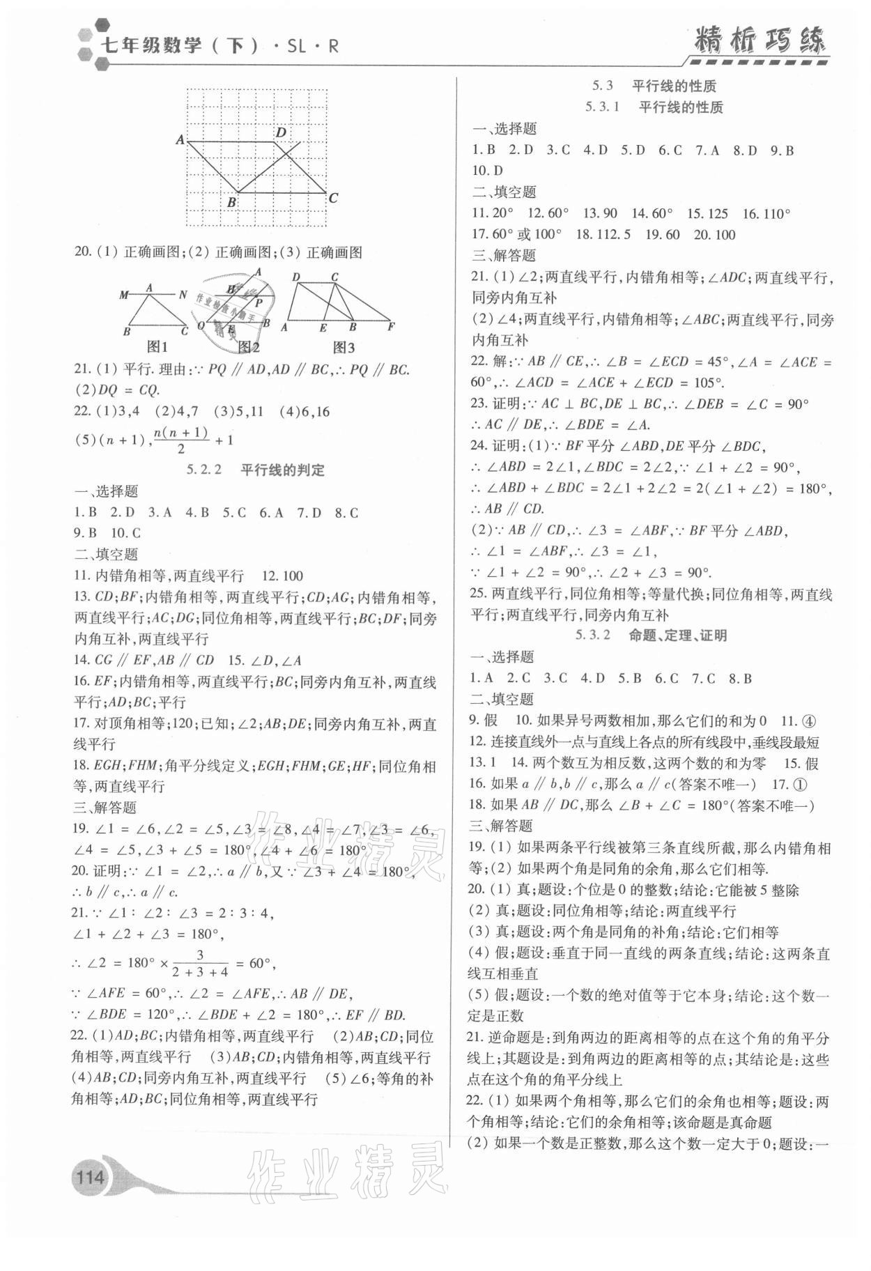 2021年精析巧练七年级数学下册人教版 第2页