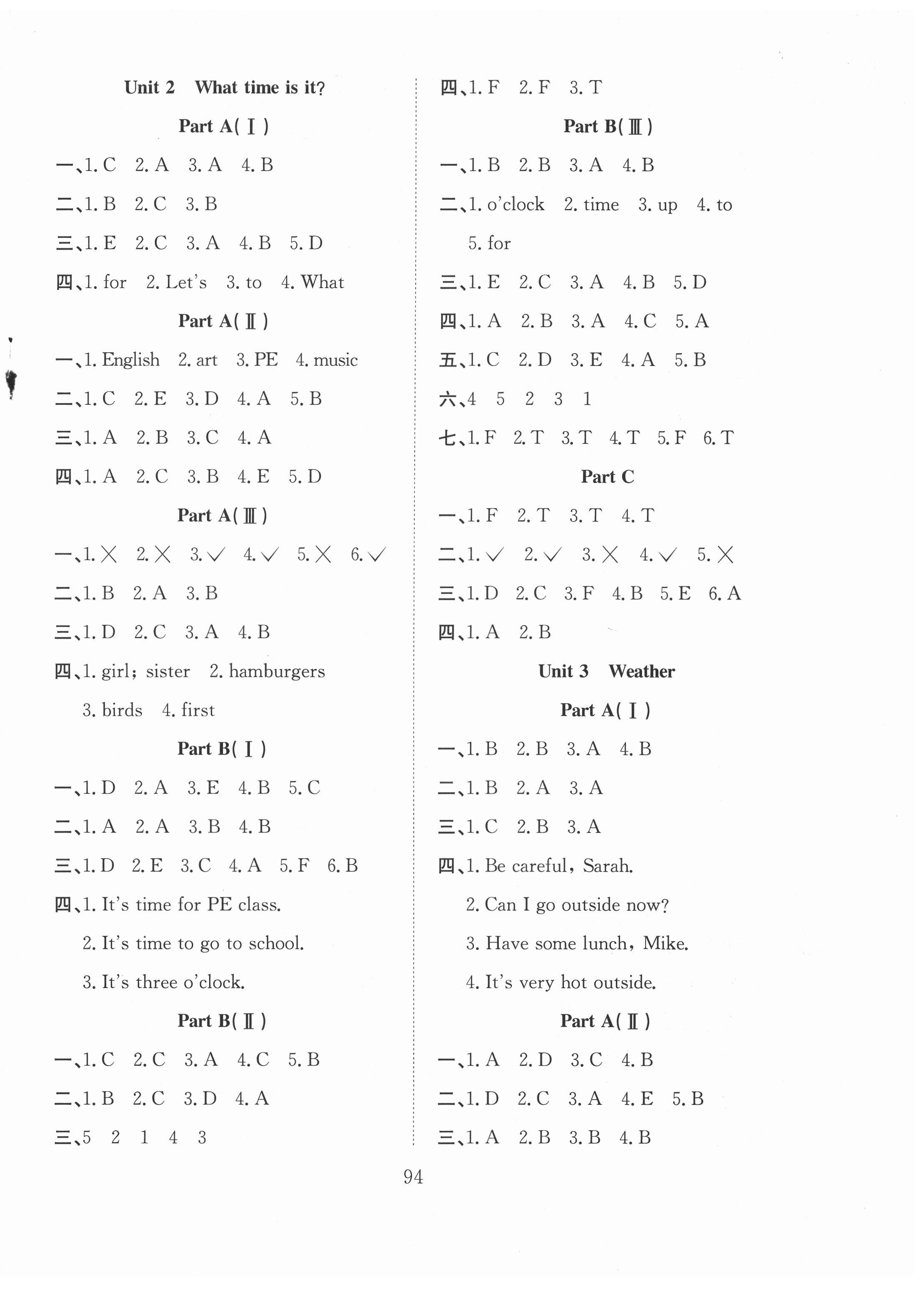 2021年陽(yáng)光課堂課時(shí)作業(yè)四年級(jí)英語(yǔ)下冊(cè)人教版 第2頁(yè)