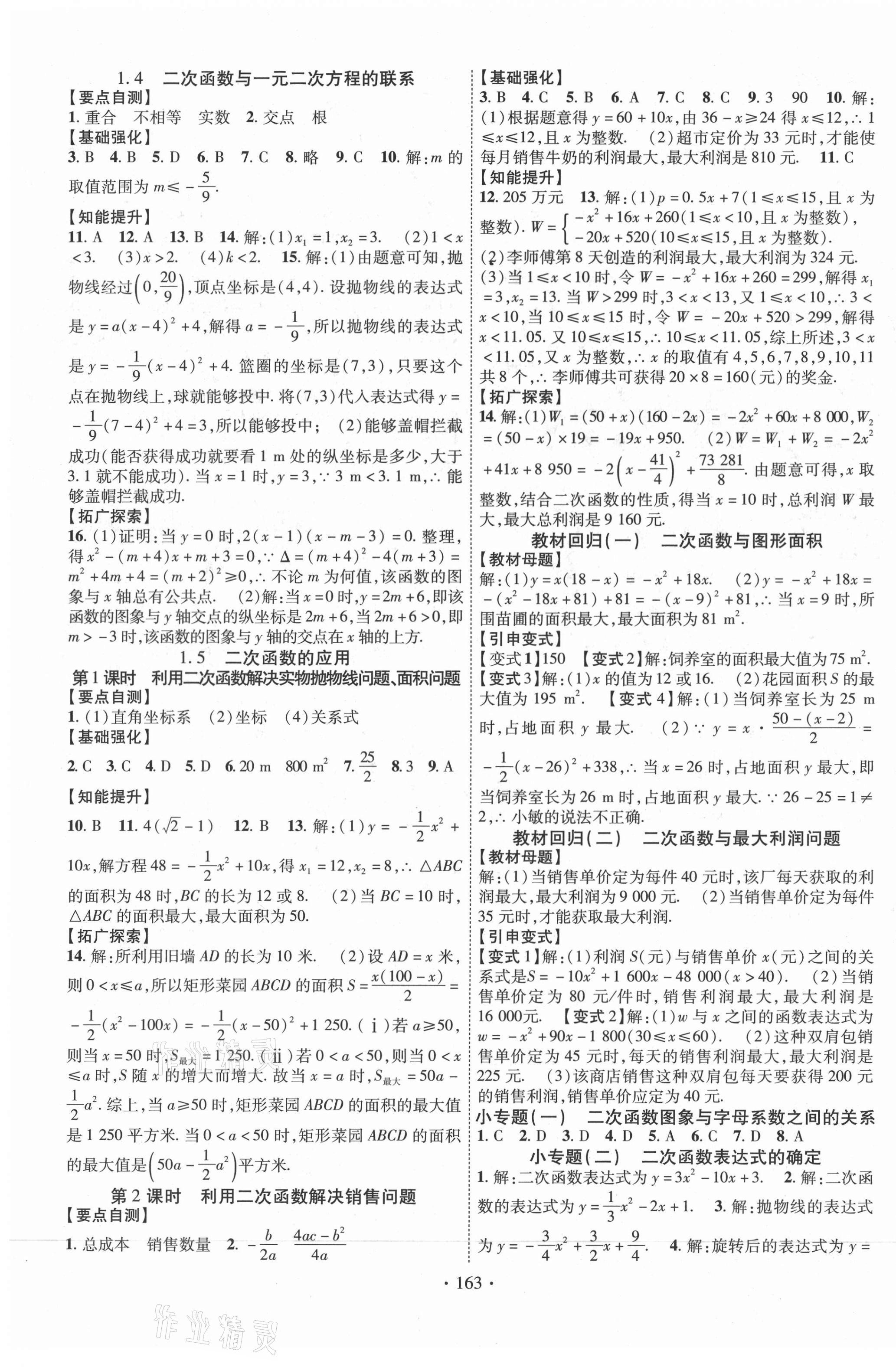 2021年暢優(yōu)新課堂九年級數(shù)學下冊湘教版 第3頁