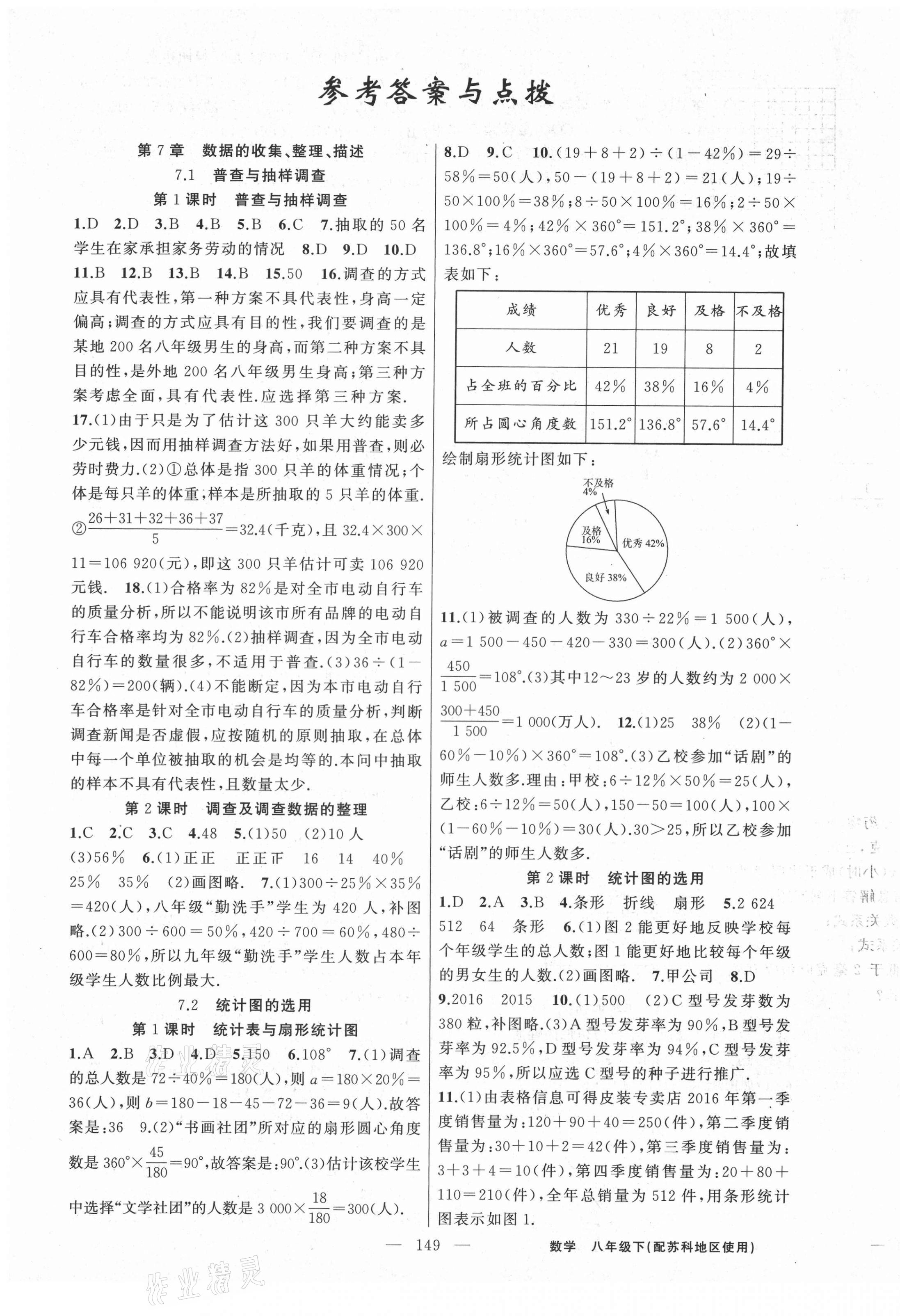 2021年黃岡100分闖關八年級數(shù)學下冊蘇科版 第1頁