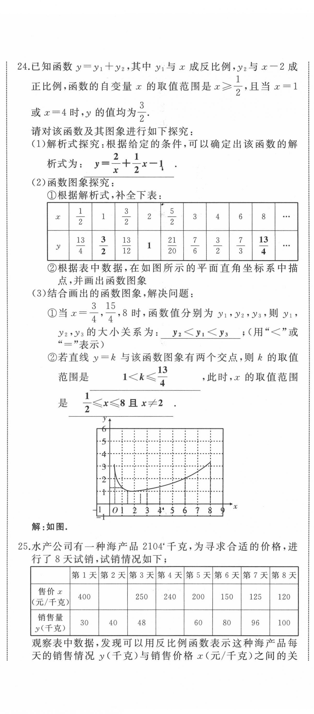 2021年名校一号梦启课堂九年级数学下册人教版 第5页