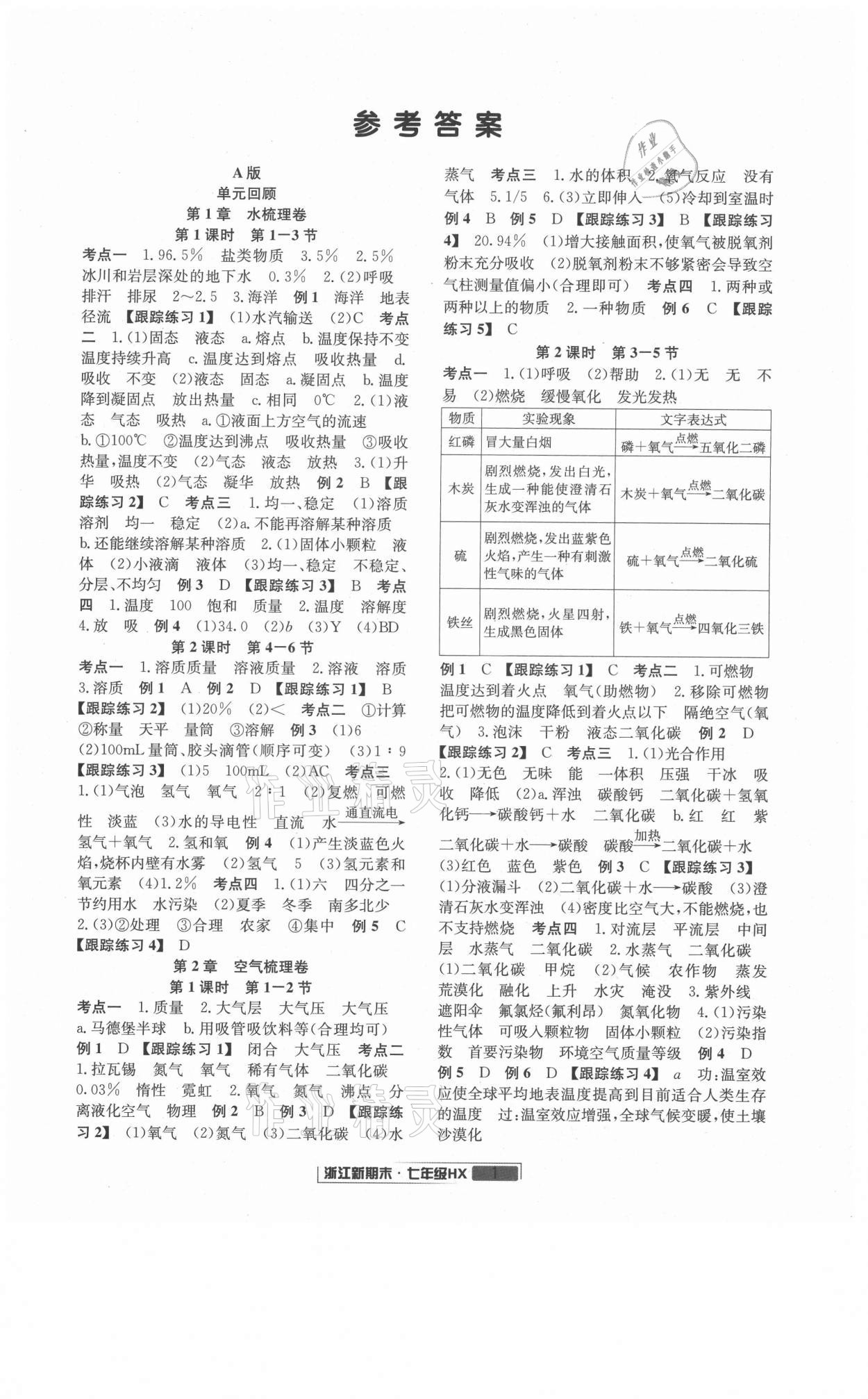 2021年勵(lì)耘書業(yè)浙江新期末七年級(jí)科學(xué)下冊(cè)華師大版 第1頁(yè)