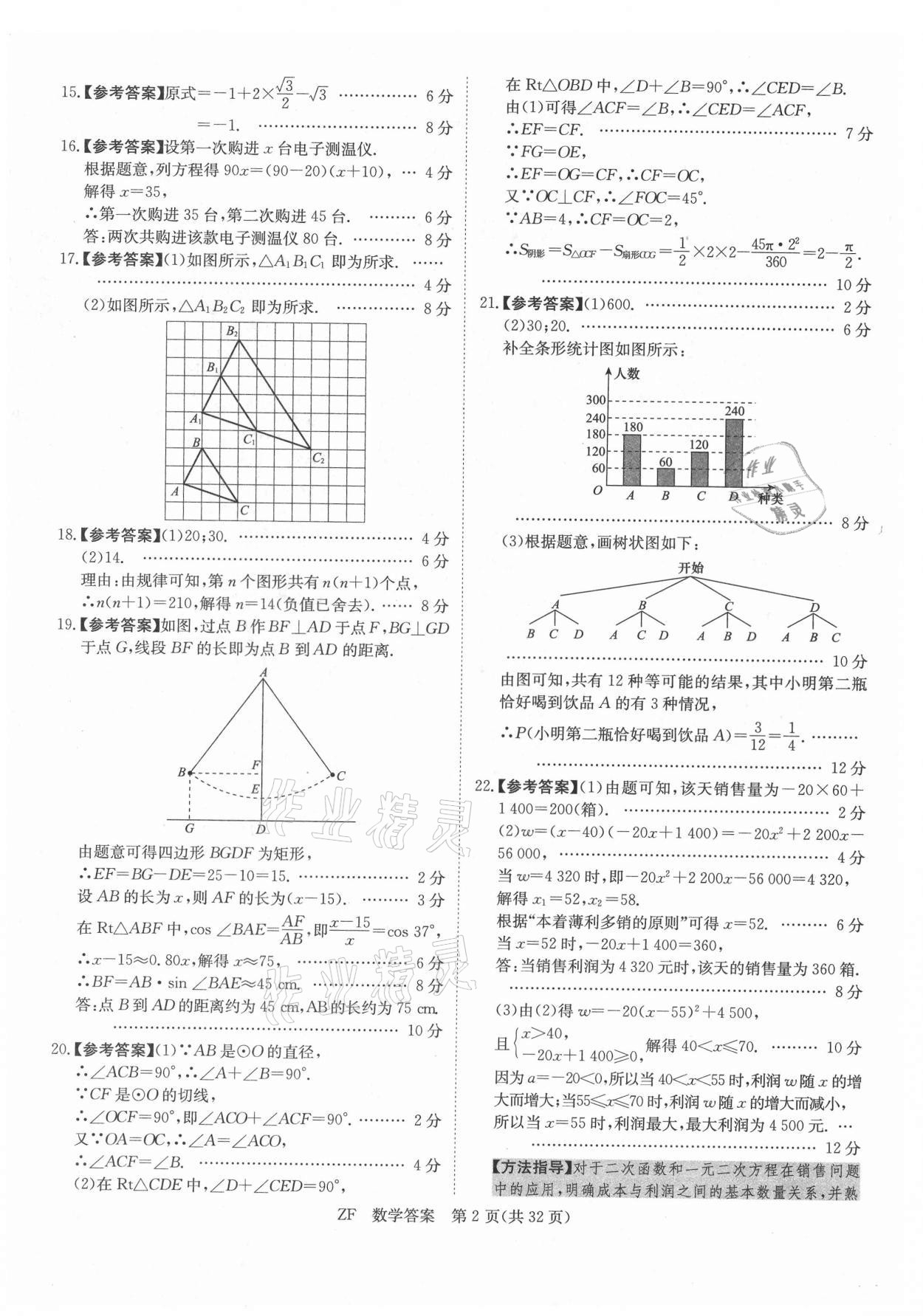 2021年木牍教育抓分卷数学安徽专版 第2页