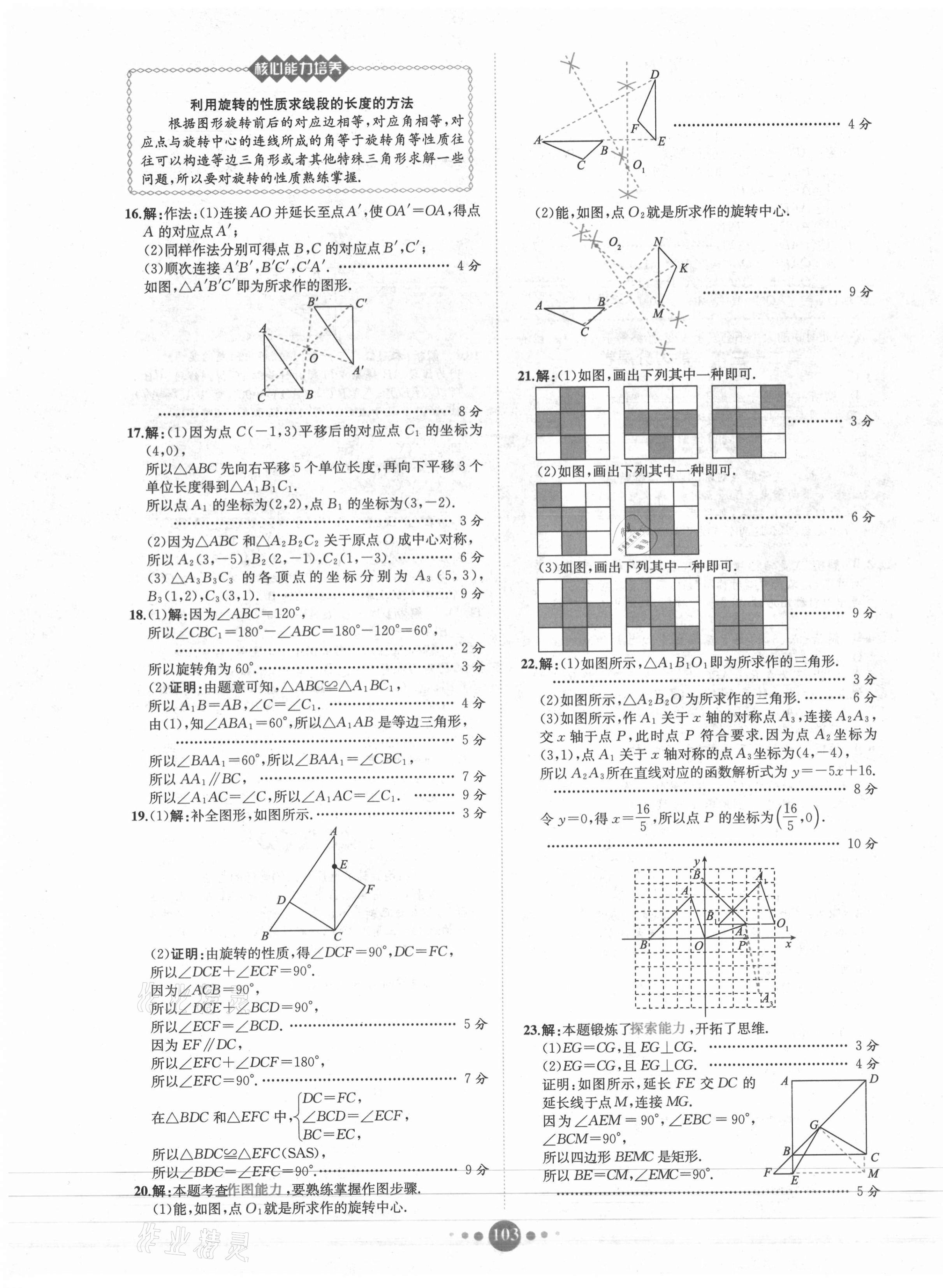 2021年课时练核心素养卷九年级数学全一册人教版B 第11页