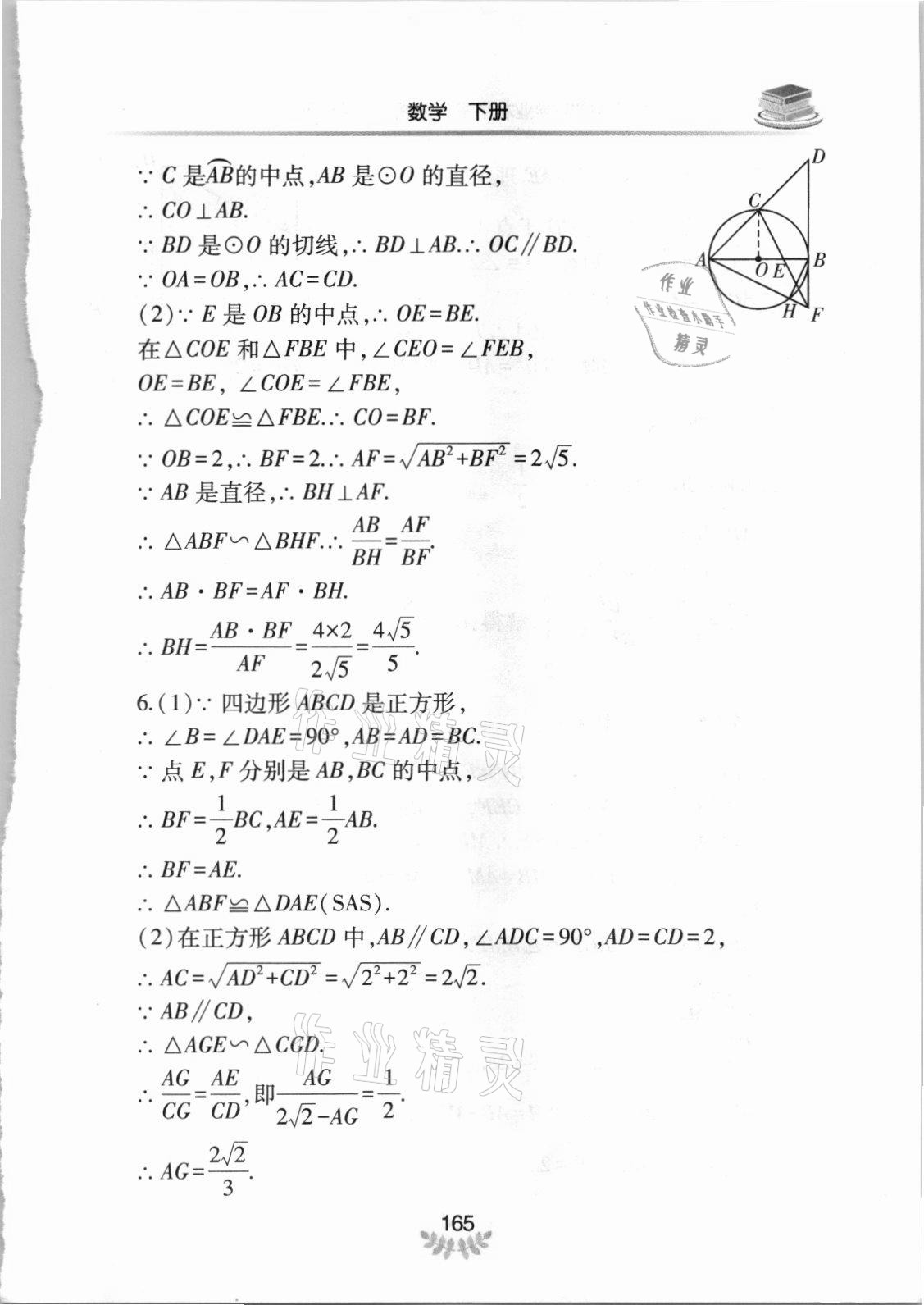 2021年河南省初中學(xué)業(yè)水平考試解析與檢測(cè)數(shù)學(xué)下冊(cè) 第17頁(yè)