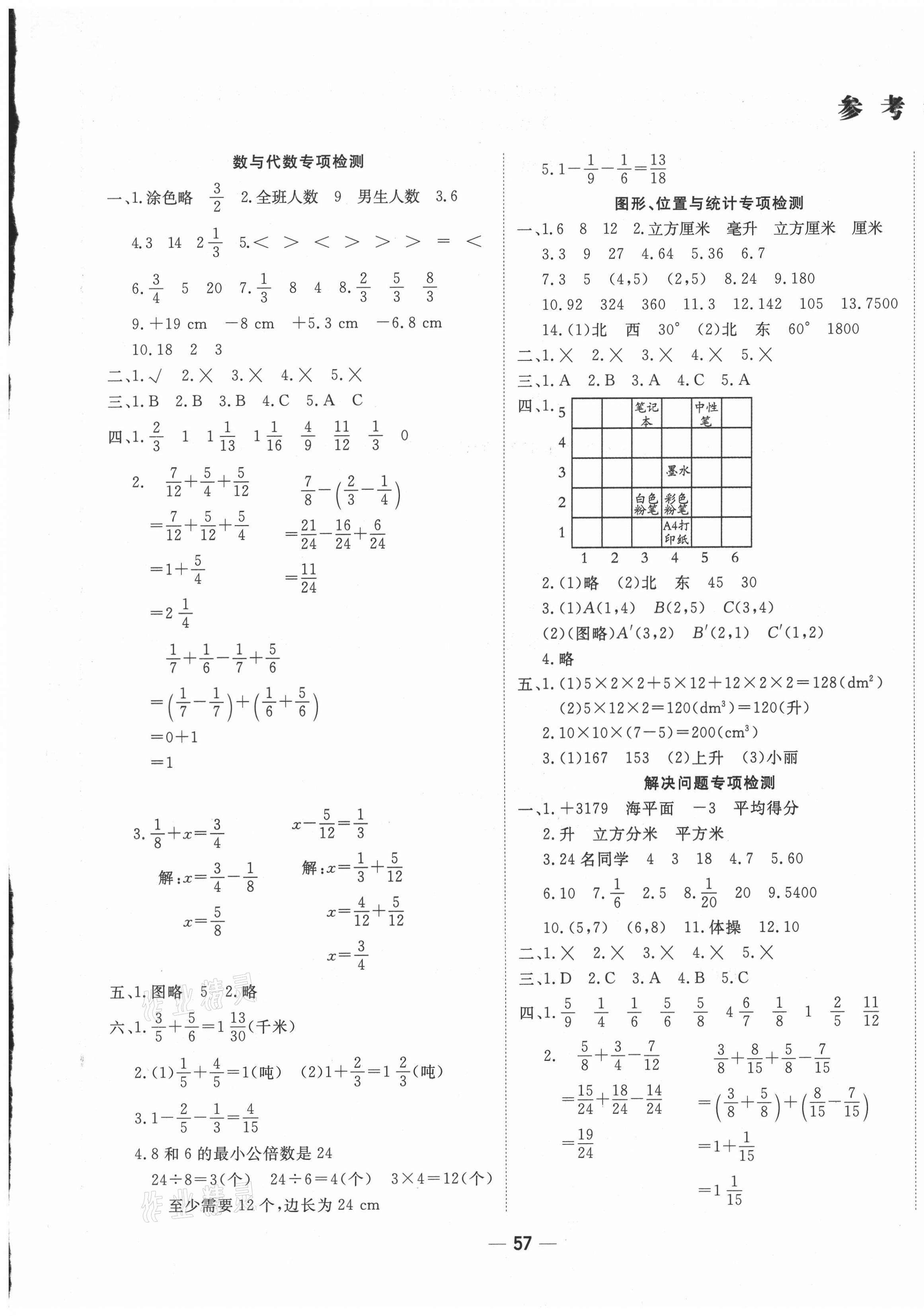 2021年学海金卷期末大赢家五年级数学下册青岛版枣庄专版 第1页