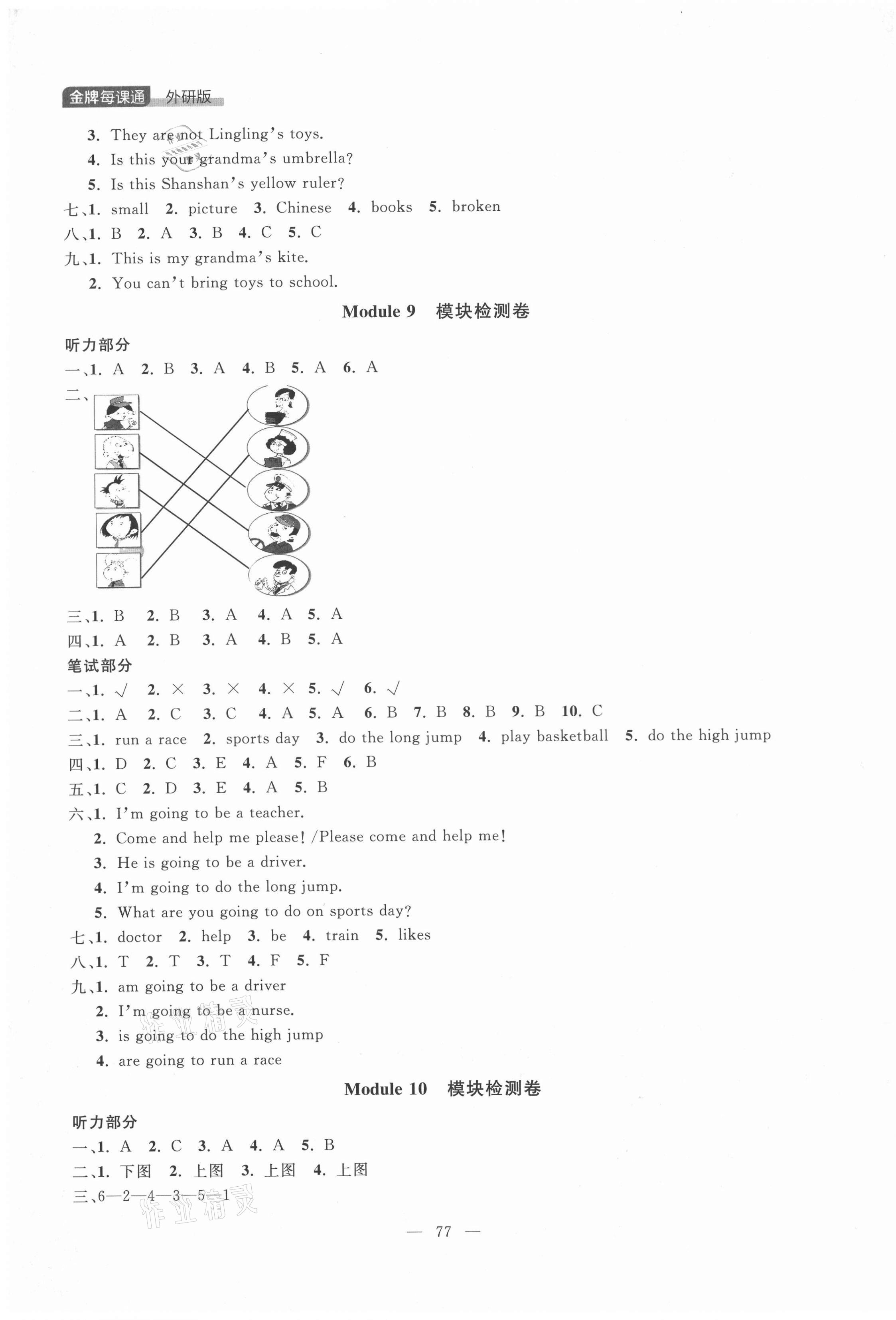 2021年點石成金金牌每課通三年級英語上冊外研版大連專版 第6頁