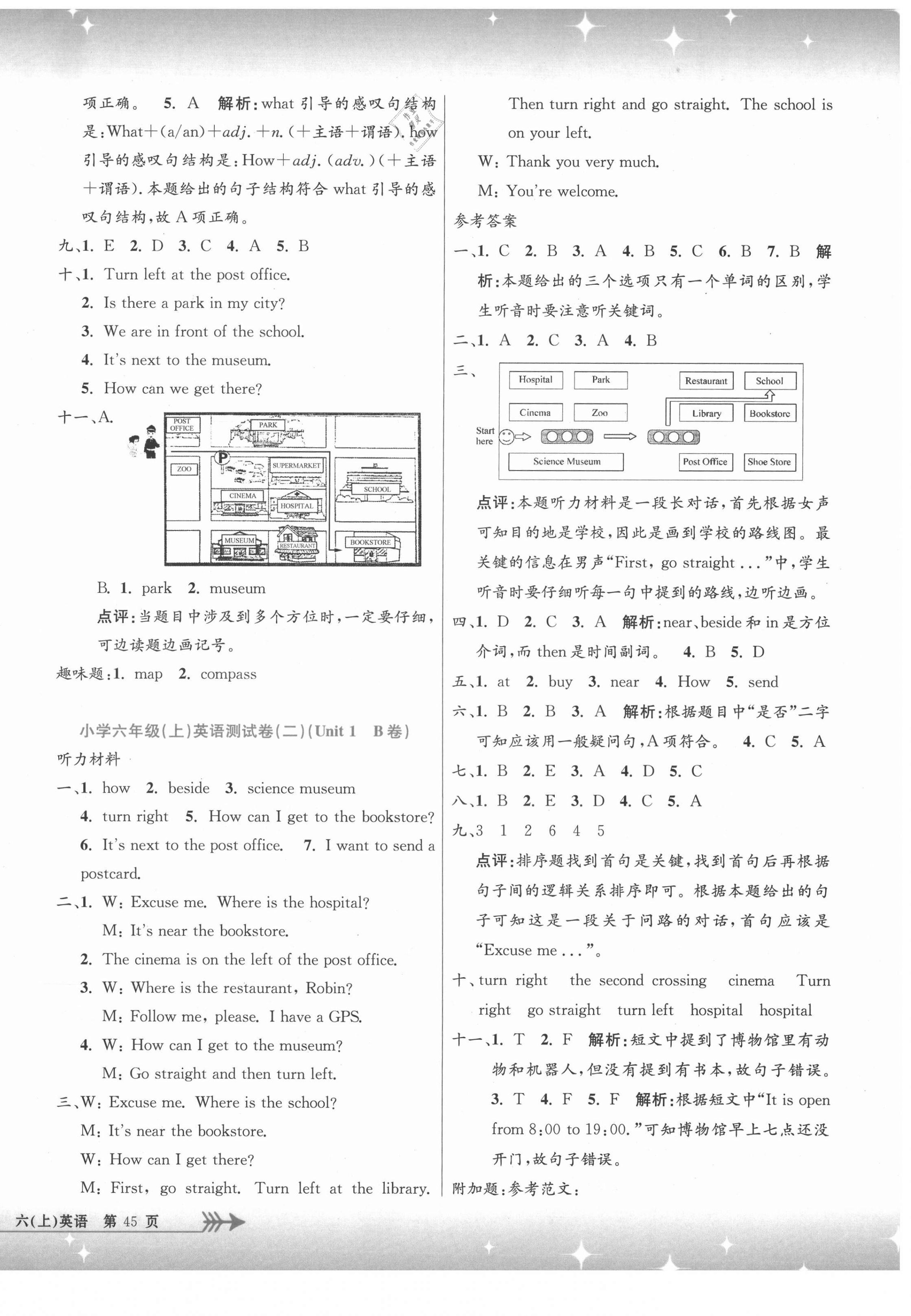 2021年孟建平單元測(cè)試六年級(jí)英語(yǔ)上冊(cè)人教版 第2頁(yè)