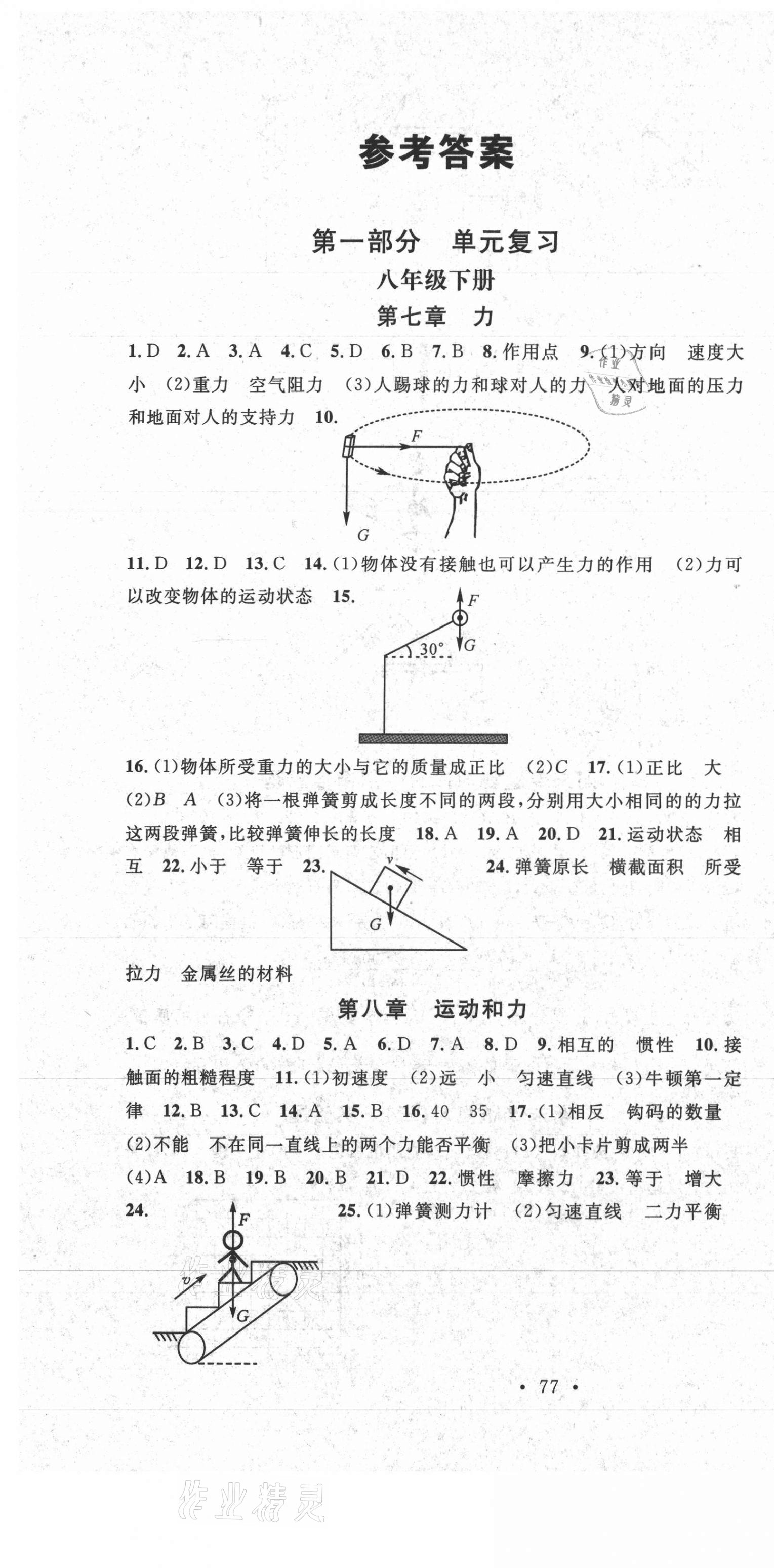 2021年華章教育暑假總復習學習總動員八年級物理人教版 第1頁