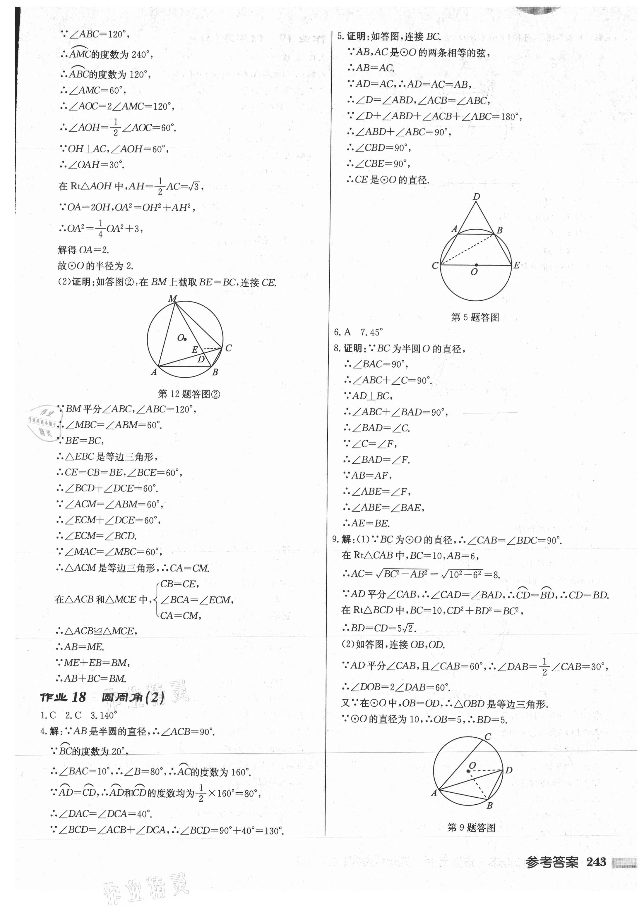 2021年启东中学作业本九年级数学上册苏科版连淮专版 第13页