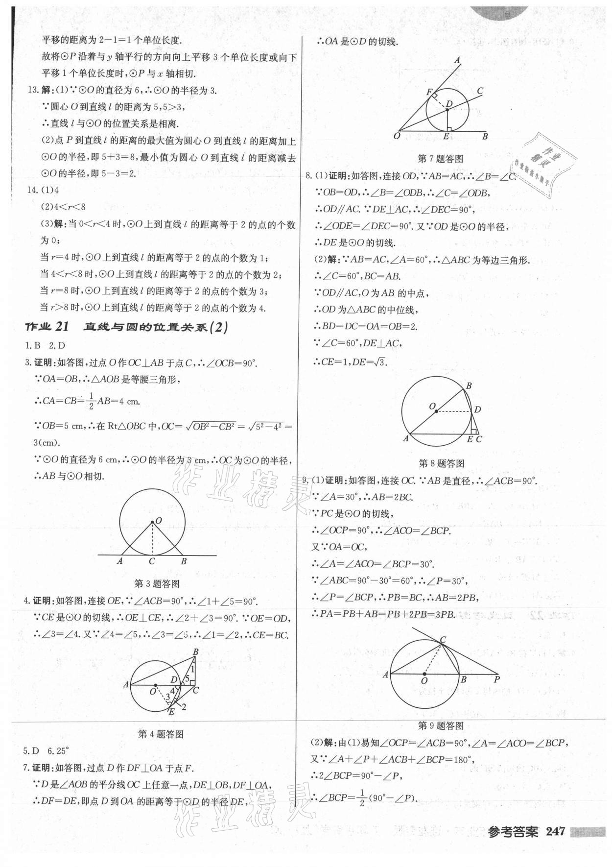 2021年启东中学作业本九年级数学上册苏科版连淮专版 第17页