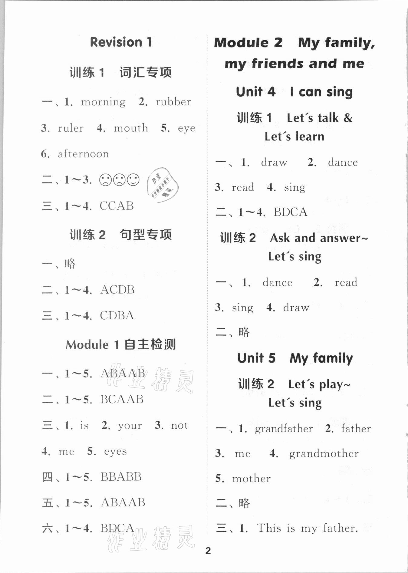 2021年小學(xué)英語默寫能手一年級上冊滬教牛津版 第2頁