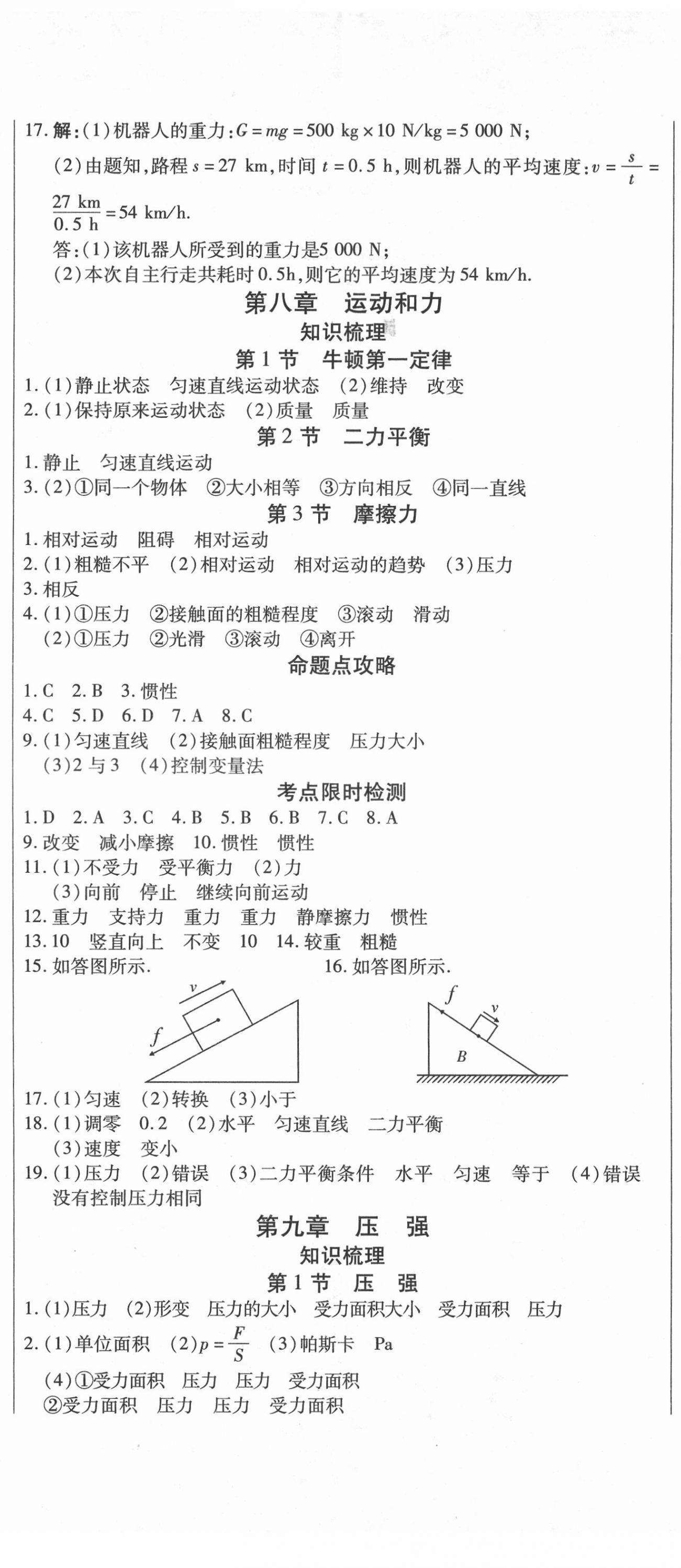 2021年本土假期总复习暑假八年级物理人教版 第2页