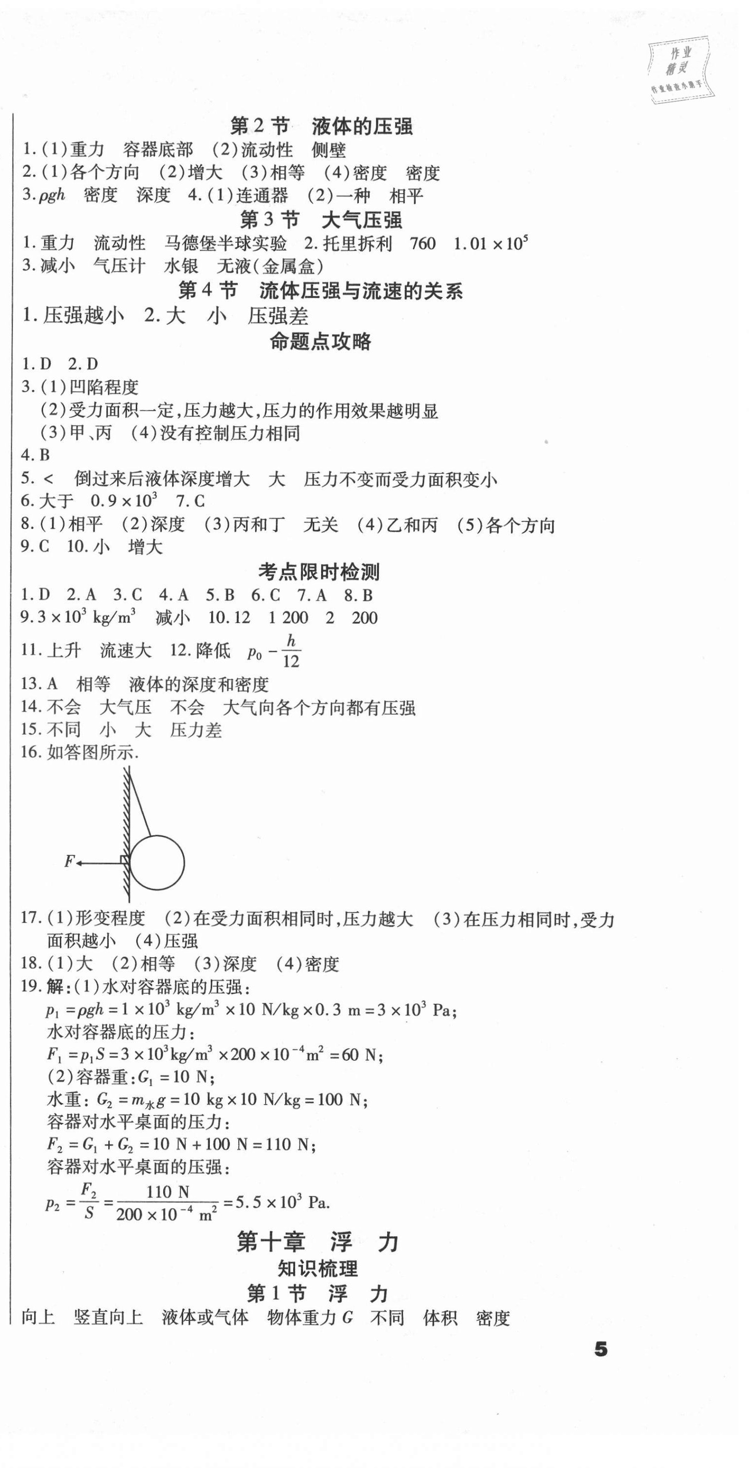 2021年本土假期总复习暑假八年级物理人教版 第3页