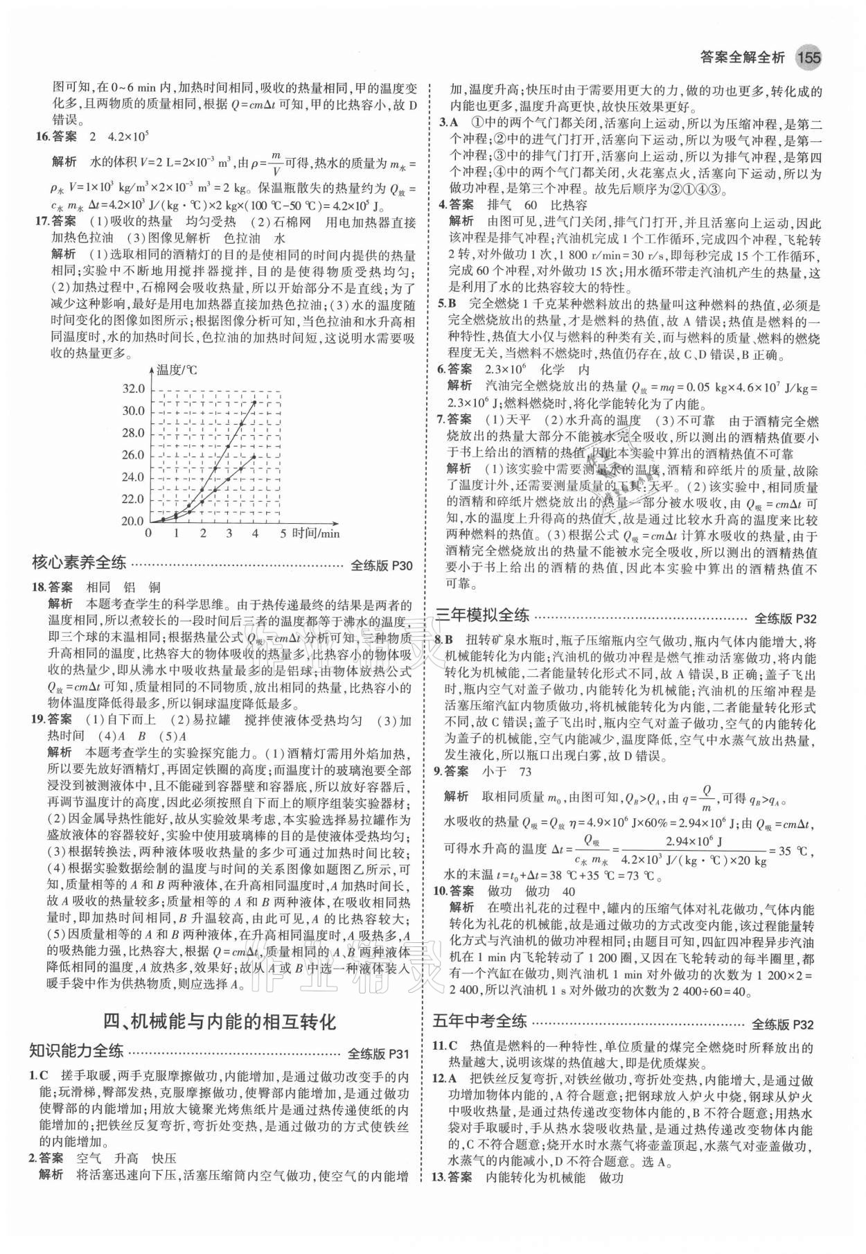 2021年5年中考3年模拟初中物理九年级全一册苏科版 第13页