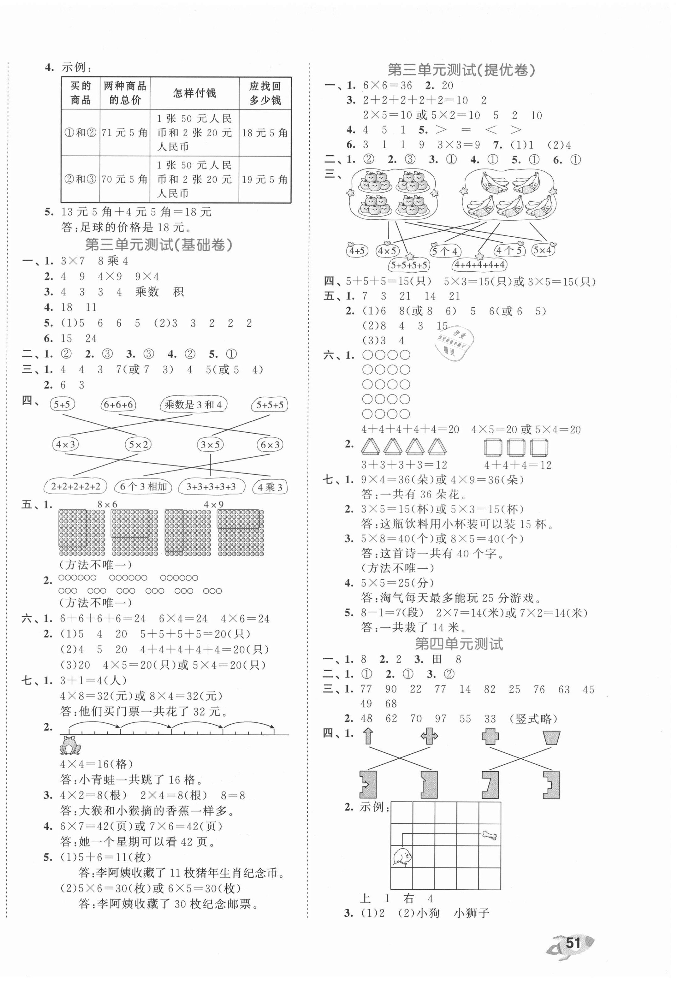 2021年53全优卷二年级数学上册北师大版 第2页