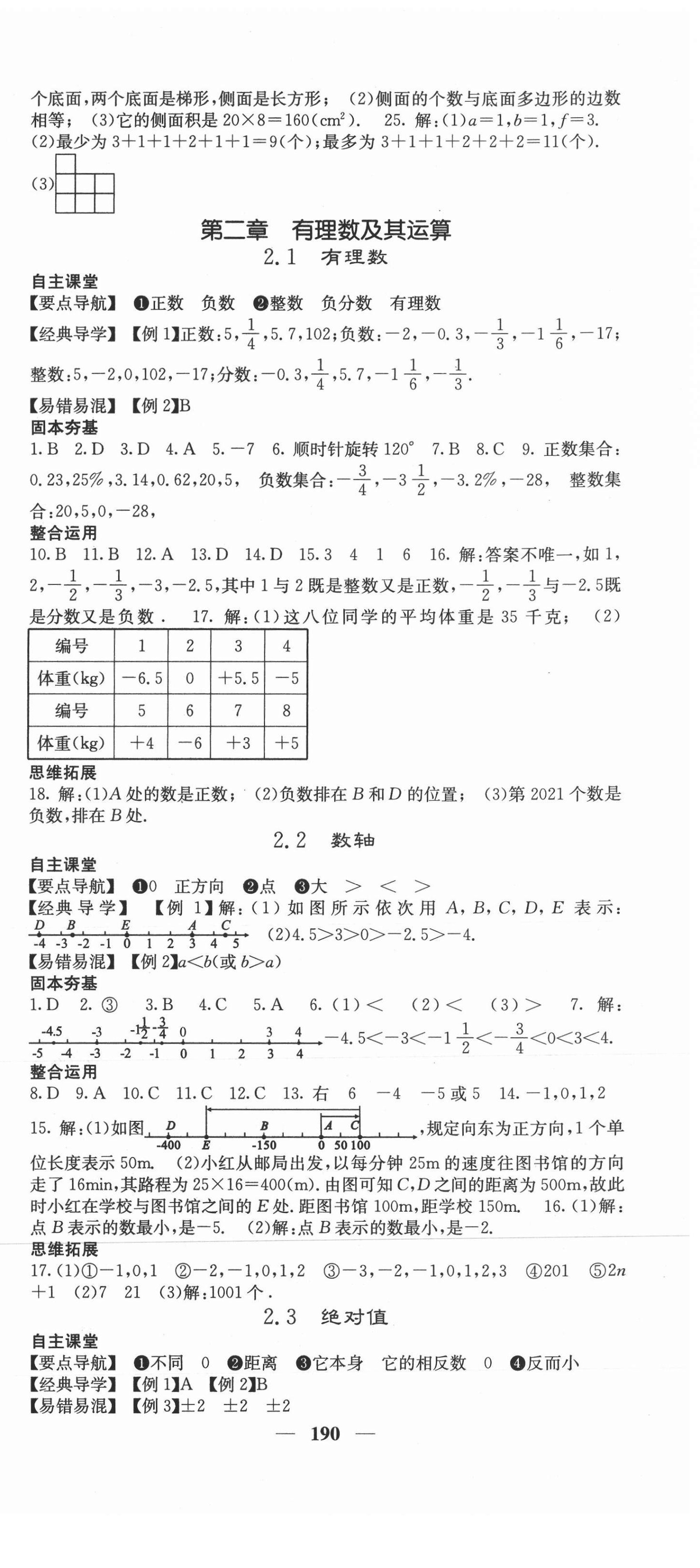 2021年課堂點(diǎn)睛七年級數(shù)學(xué)上冊北師大版 第3頁