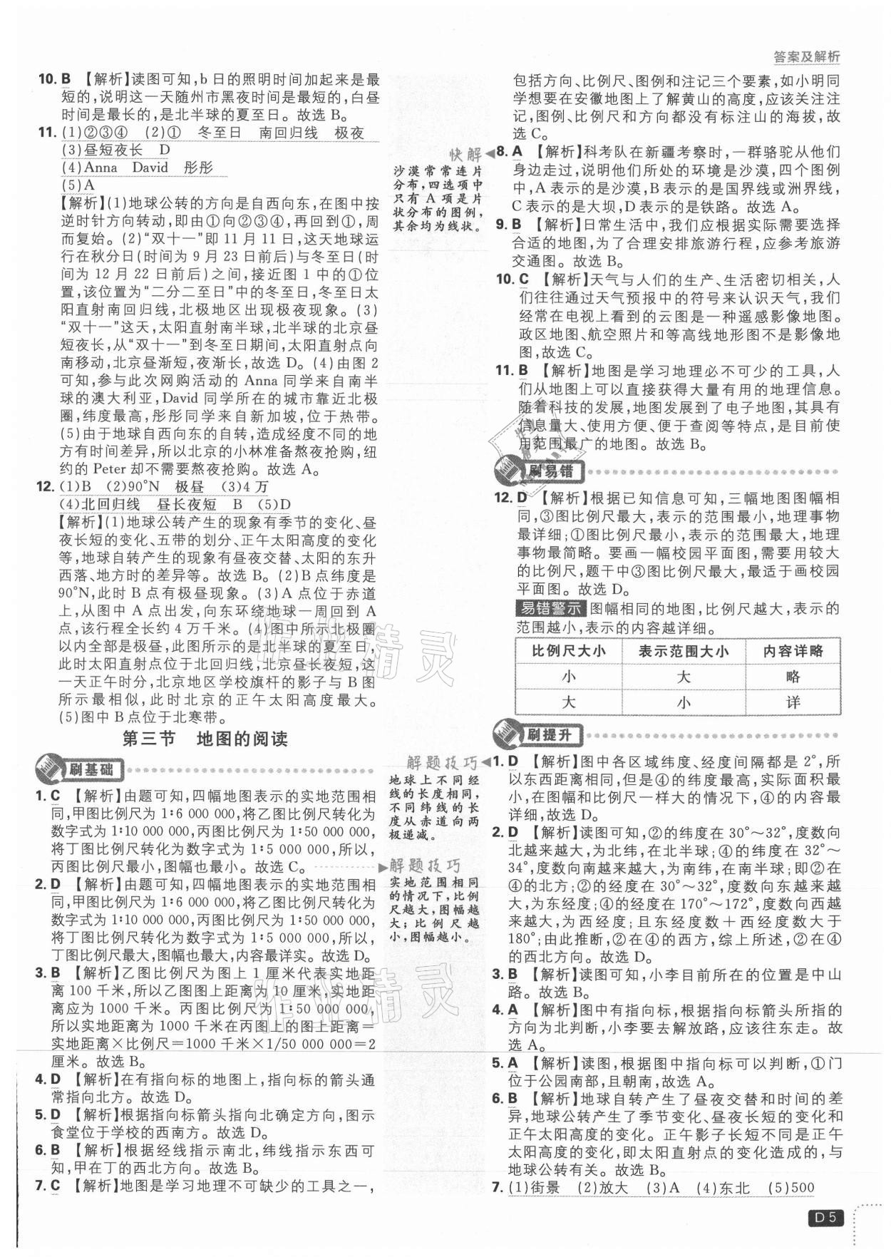 2021年初中必刷題七年級(jí)地理上冊(cè)人教版 第5頁(yè)