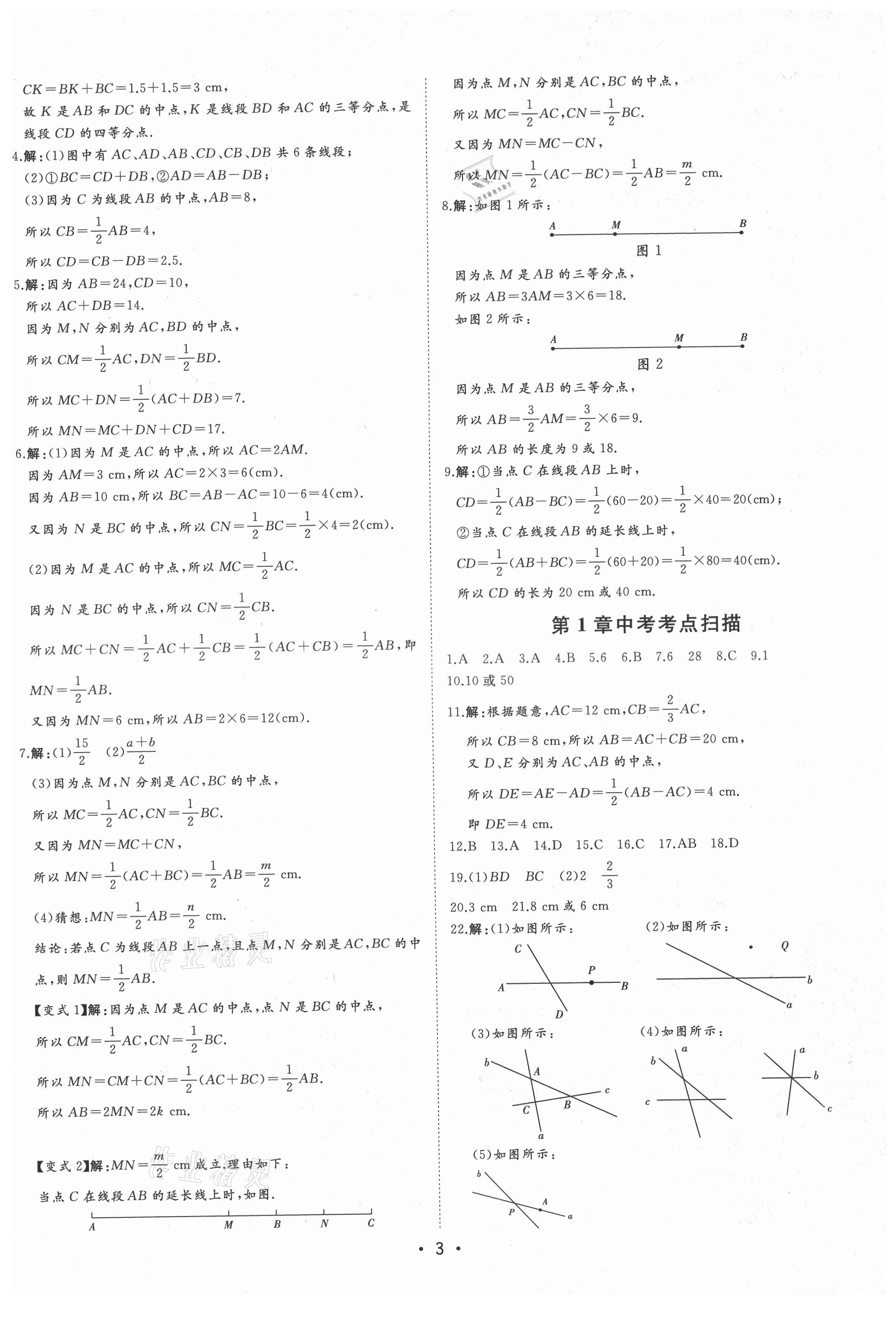 2021年初中新課標(biāo)名師學(xué)案智慧大課堂七年級(jí)數(shù)學(xué)上冊(cè)青島版 第3頁(yè)