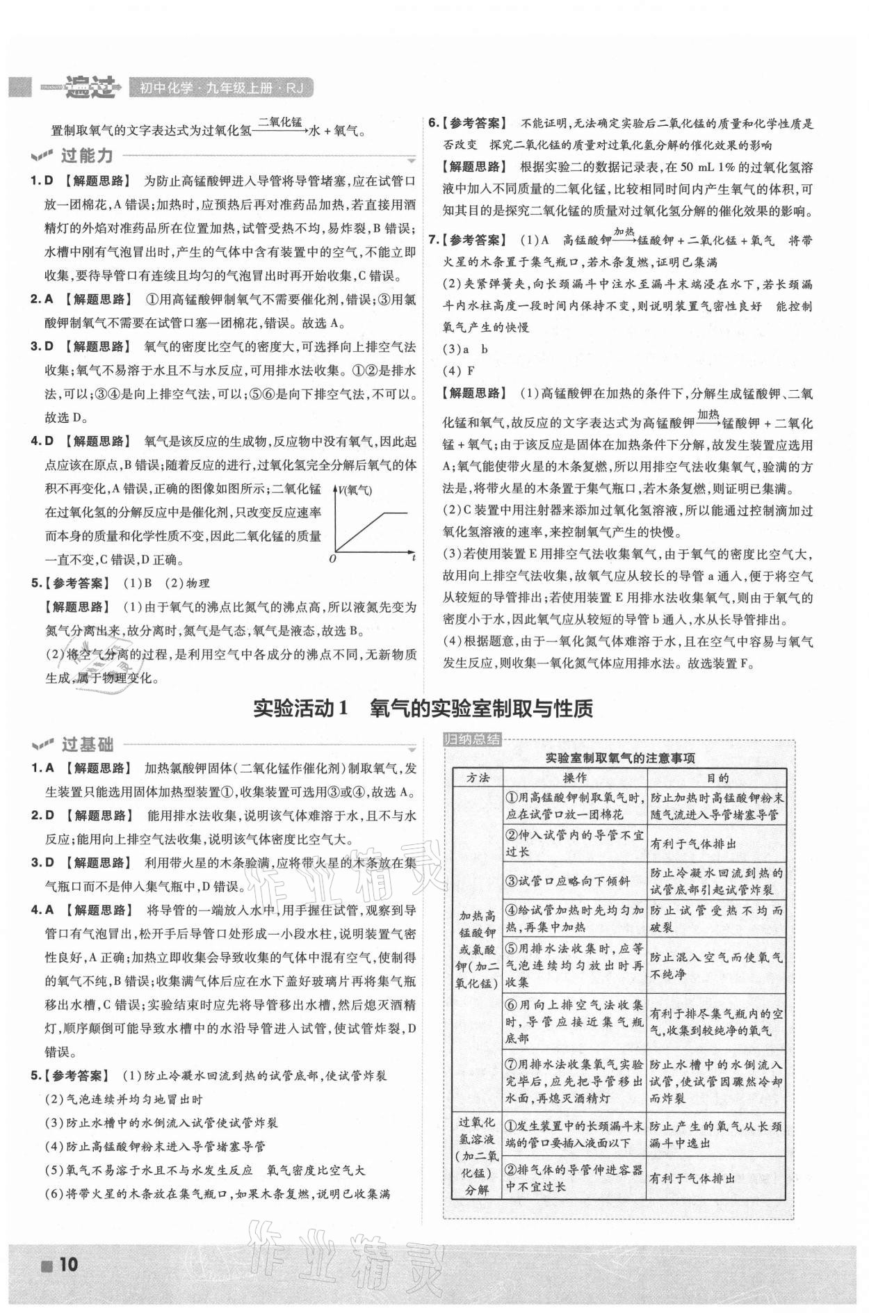 2021年一遍過九年級(jí)初中化學(xué)上冊(cè)人教版 第10頁