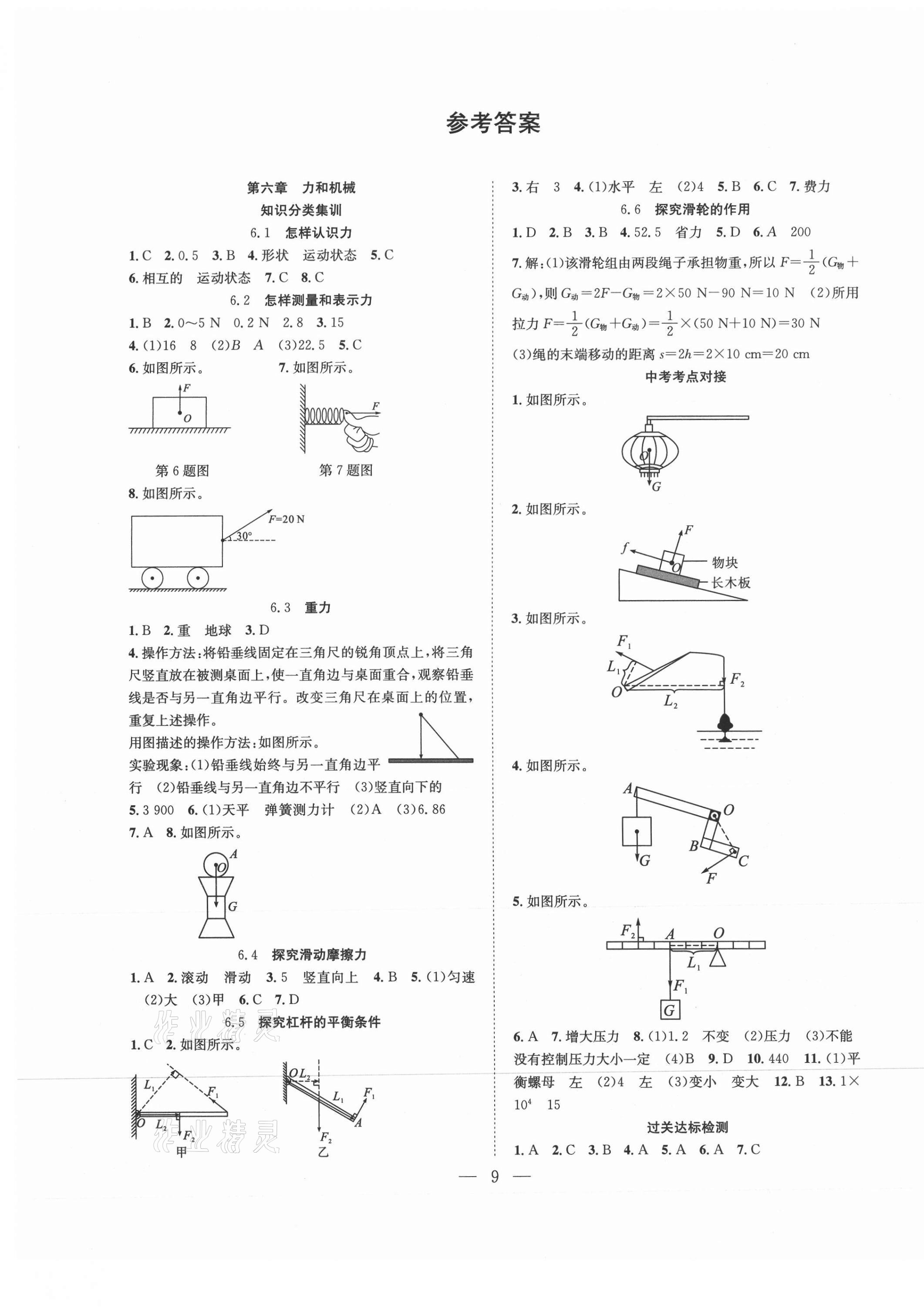 2021年暑假训练营学年总复习希望出版社八年级物理全一册沪粤版 第1页