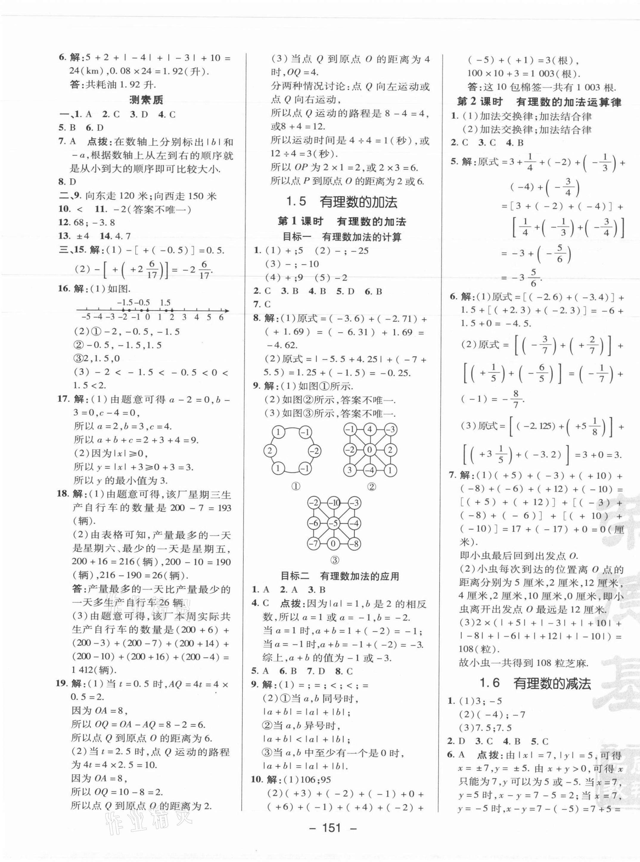 2021年綜合應(yīng)用創(chuàng)新題典中點七年級數(shù)學(xué)上冊冀教版 參考答案第3頁