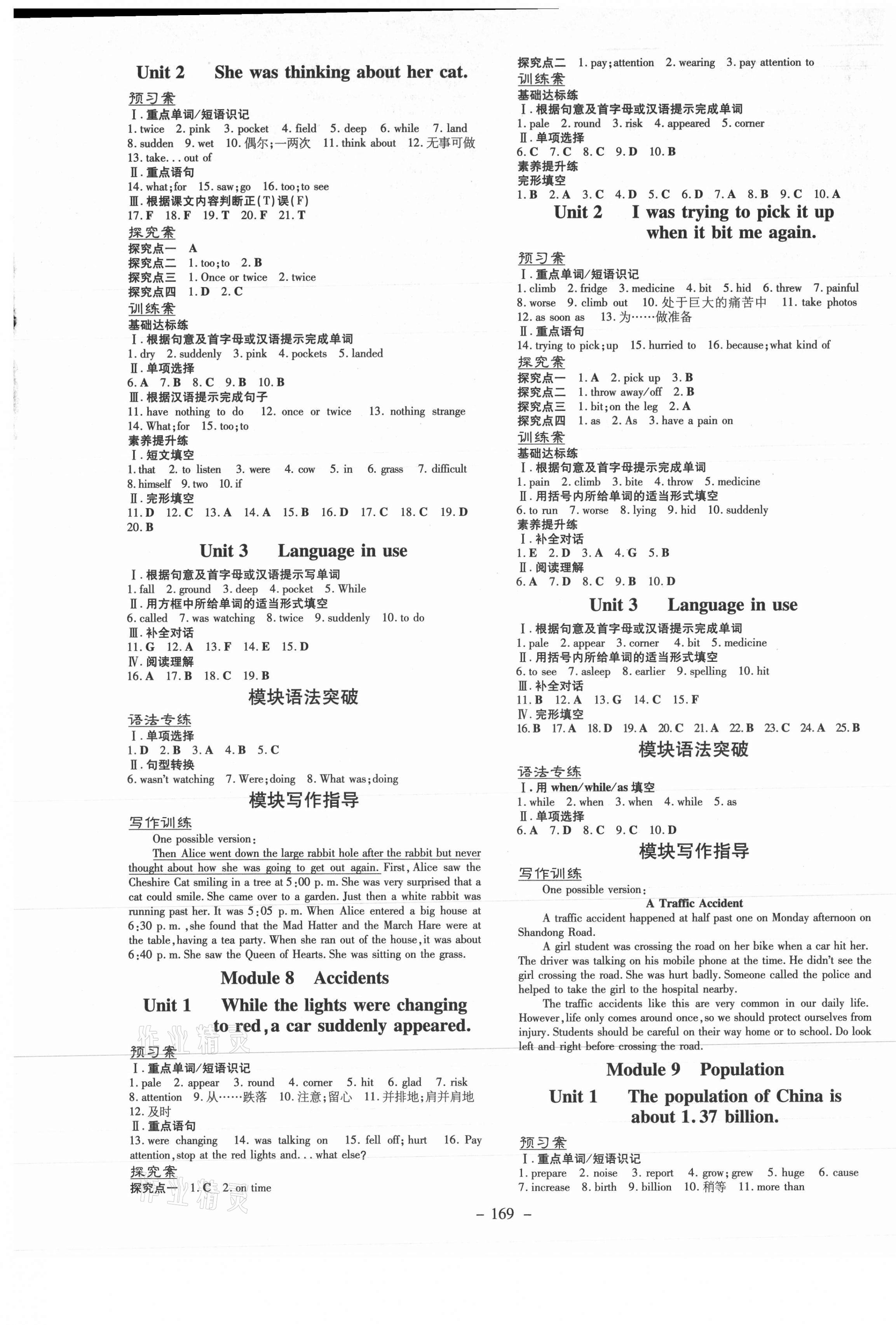 2021年初中同步學(xué)習(xí)導(dǎo)與練導(dǎo)學(xué)探究案八年級英語上冊外研版 第5頁