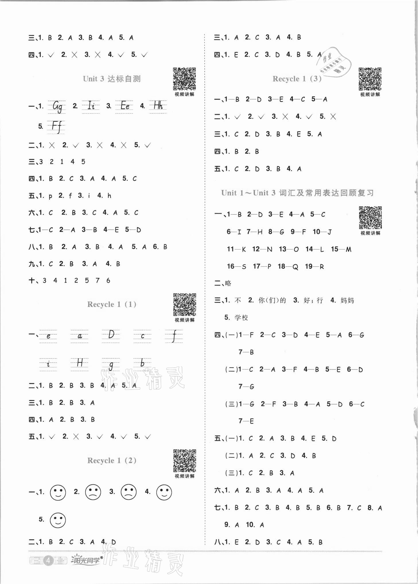 2021年陽(yáng)光同學(xué)課時(shí)優(yōu)化作業(yè)三年級(jí)英語(yǔ)上冊(cè)人教PEP版 第4頁(yè)