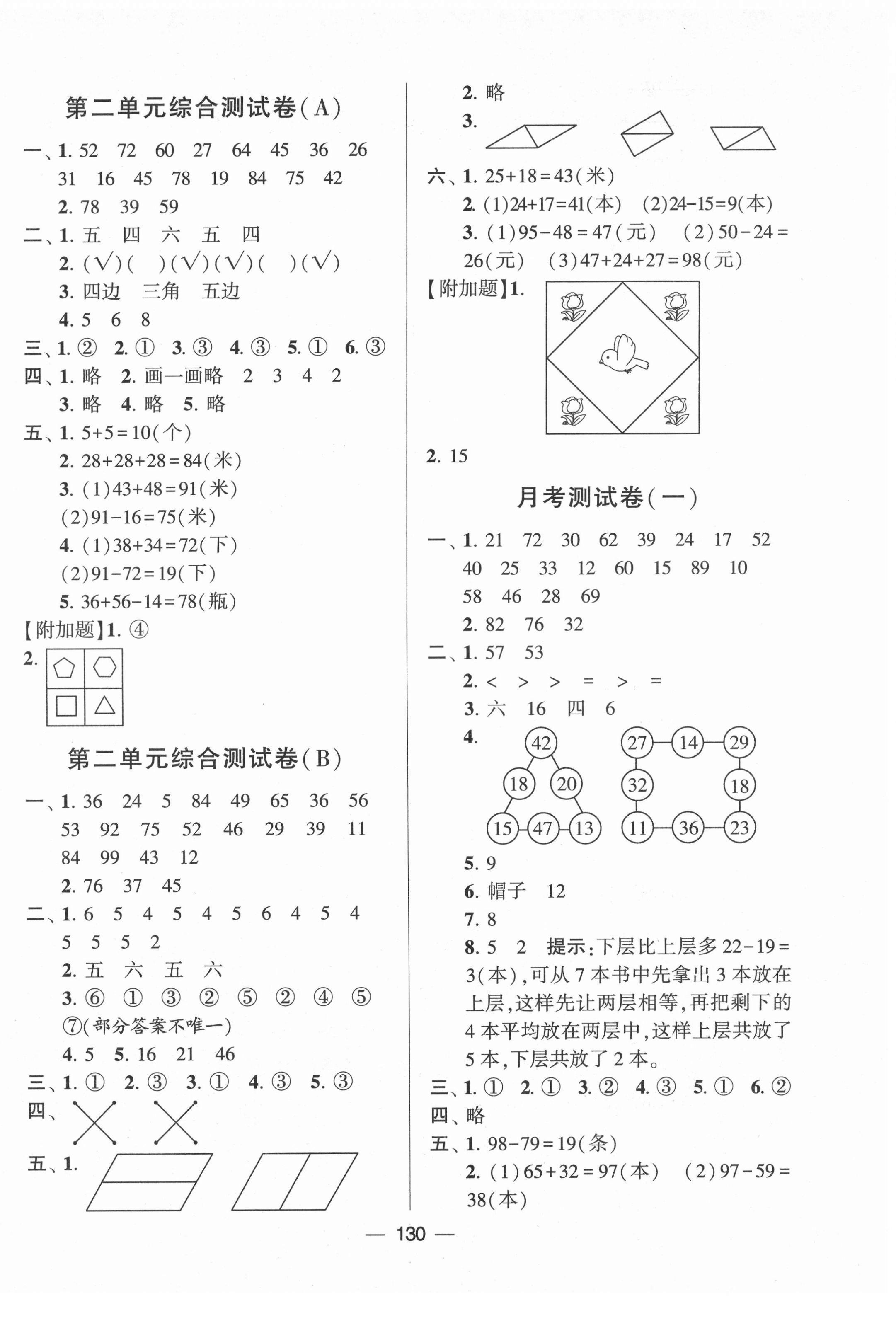 2021年学霸提优大试卷二年级数学上册苏教版 第2页