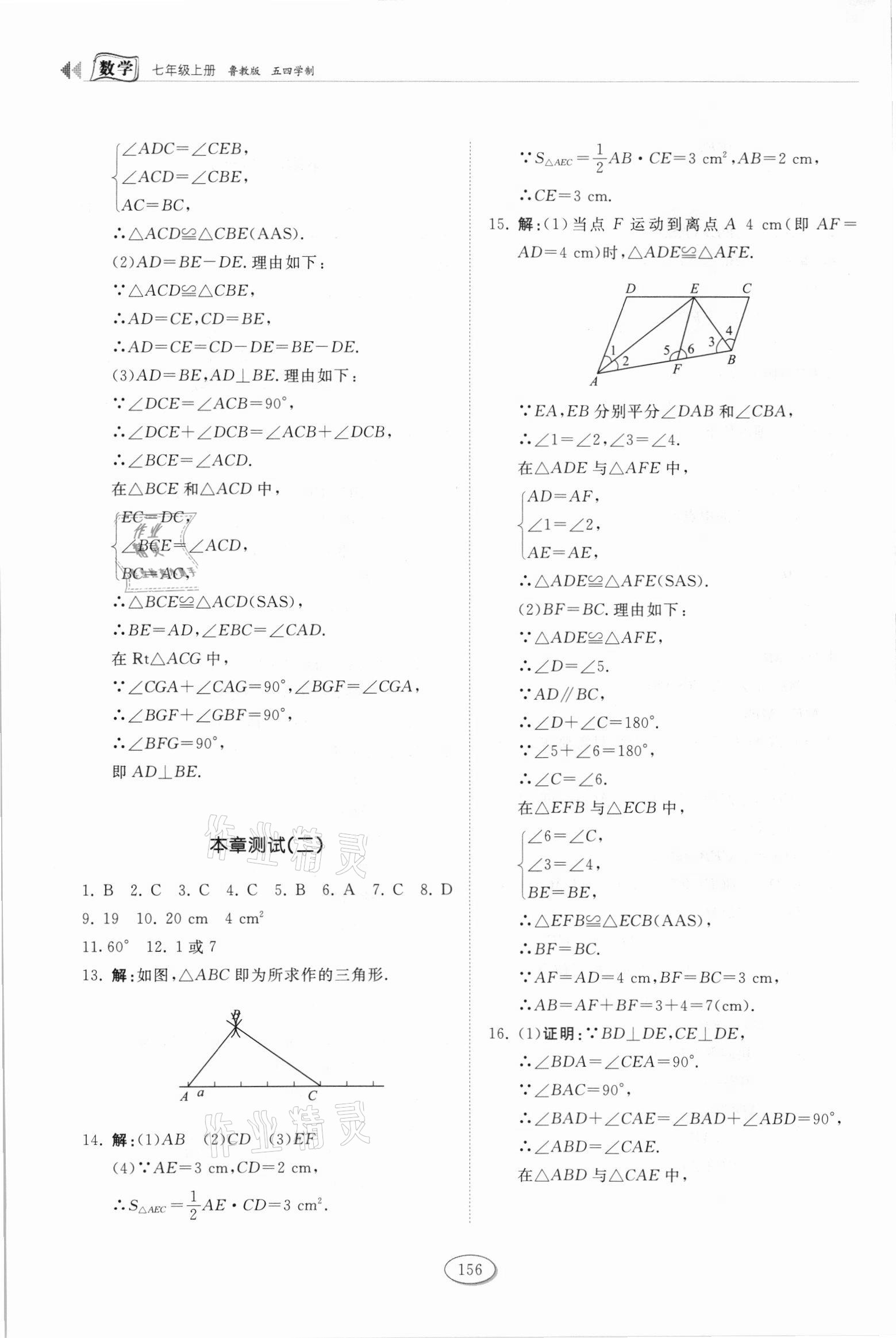 2021年初中同步练习册七年级数学上册鲁教版54制山东科学技术出版社 第6页