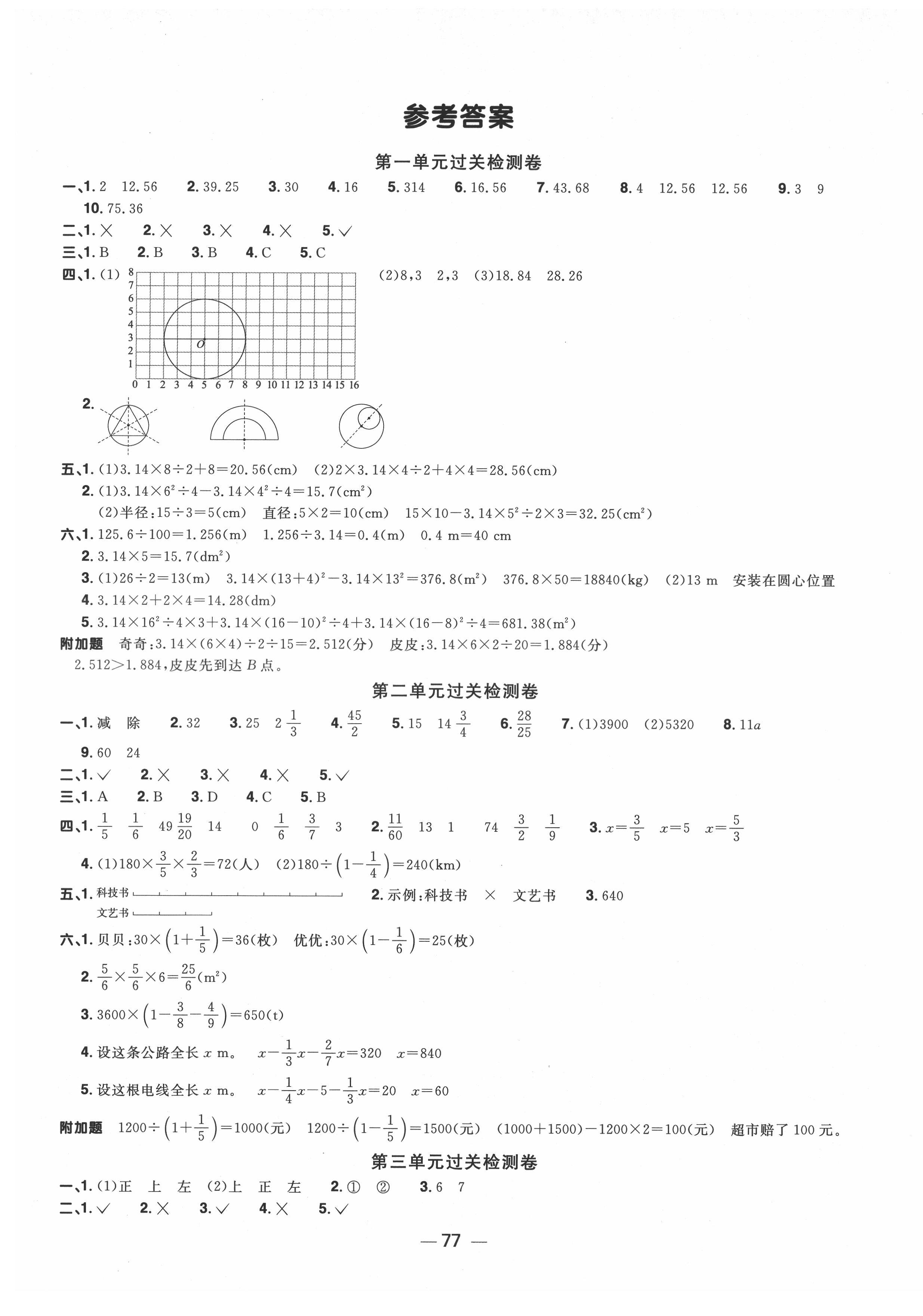 2021年陽(yáng)光同學(xué)一線名師全優(yōu)好卷六年級(jí)數(shù)學(xué)上冊(cè)北師大版 第1頁(yè)