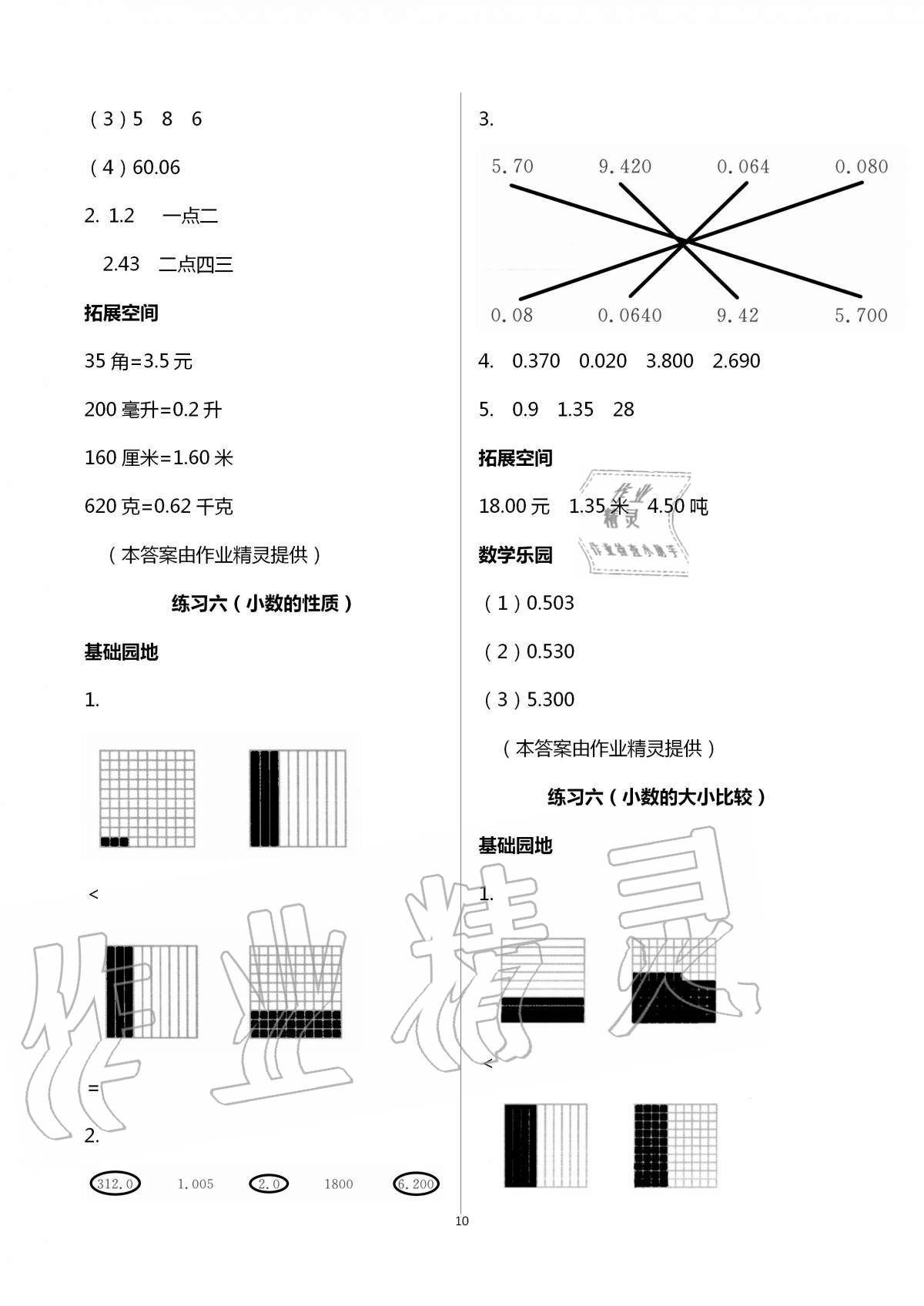 2021年新編基礎(chǔ)訓(xùn)練五年級數(shù)學(xué)上冊蘇教版 參考答案第10頁